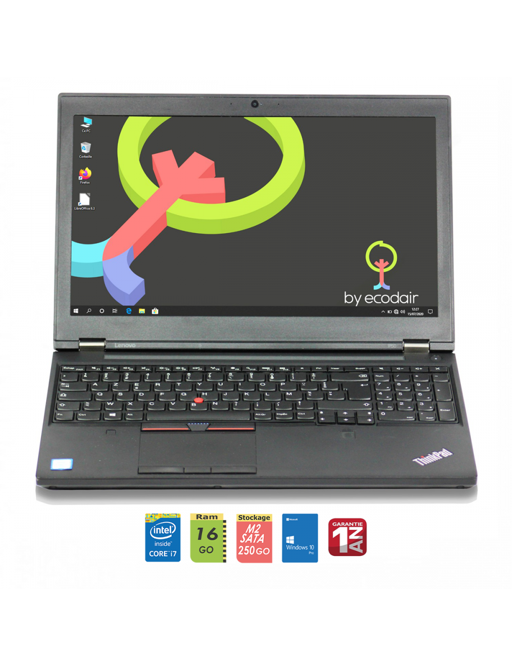 Lenovo ThinkPad P50 Core i7-6820HQ, 16 Go RAM, SSD 256 Go Win10 QUADRO M2000 Très bon état - Vue 31 - 