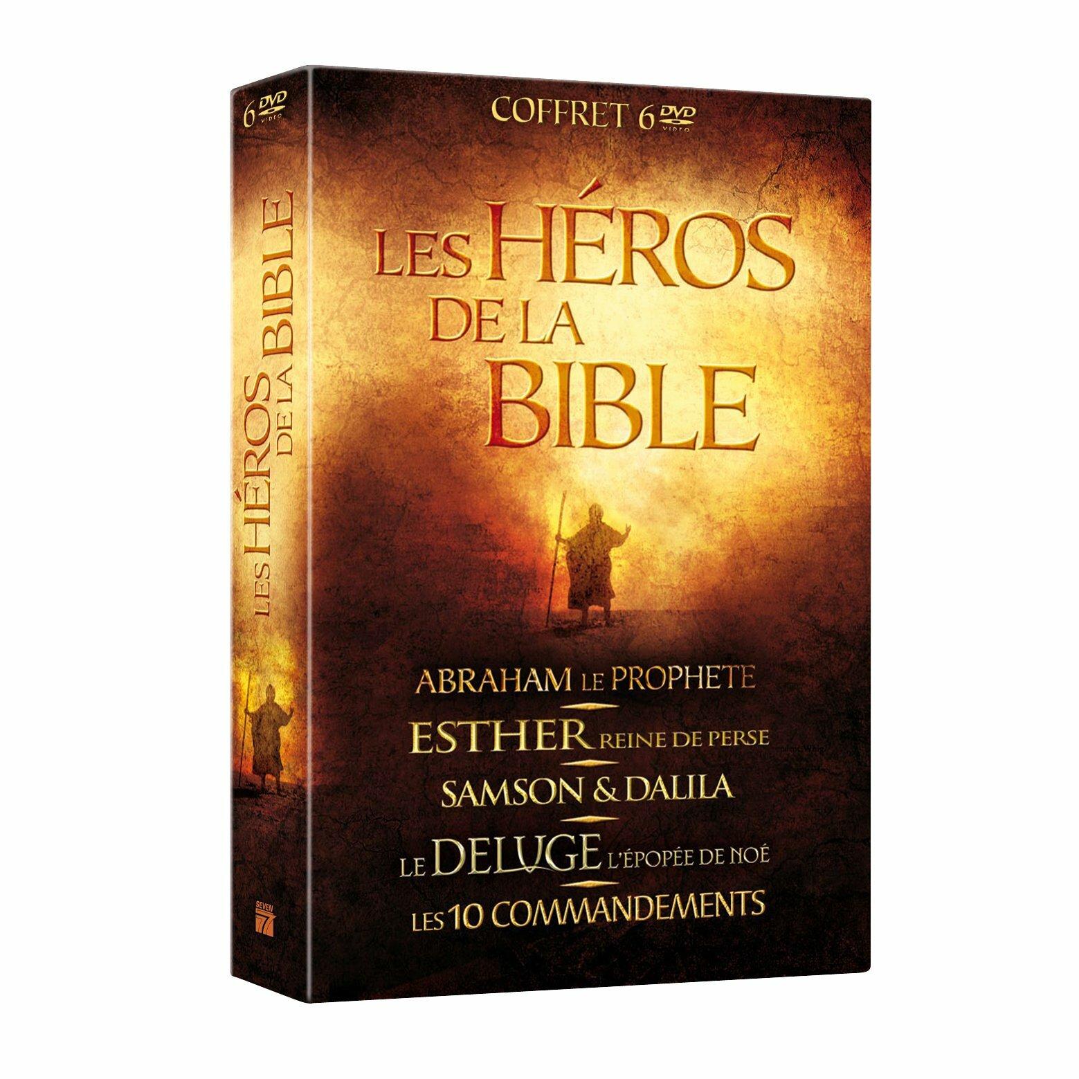 Les héros de la bible : Abraham le prophète + esther, reine de perse + samson & dalila + le déluge + les 10 commandements  -  reconditionné disponible sur Label Emmaüs
