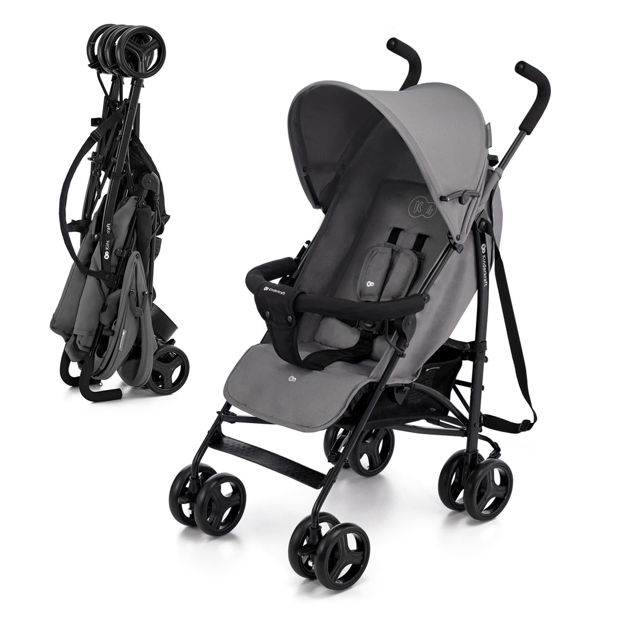 Poussette canne Kinderkraft TIK légère pliable gris  -  reconditionné disponible sur Label Emmaüs