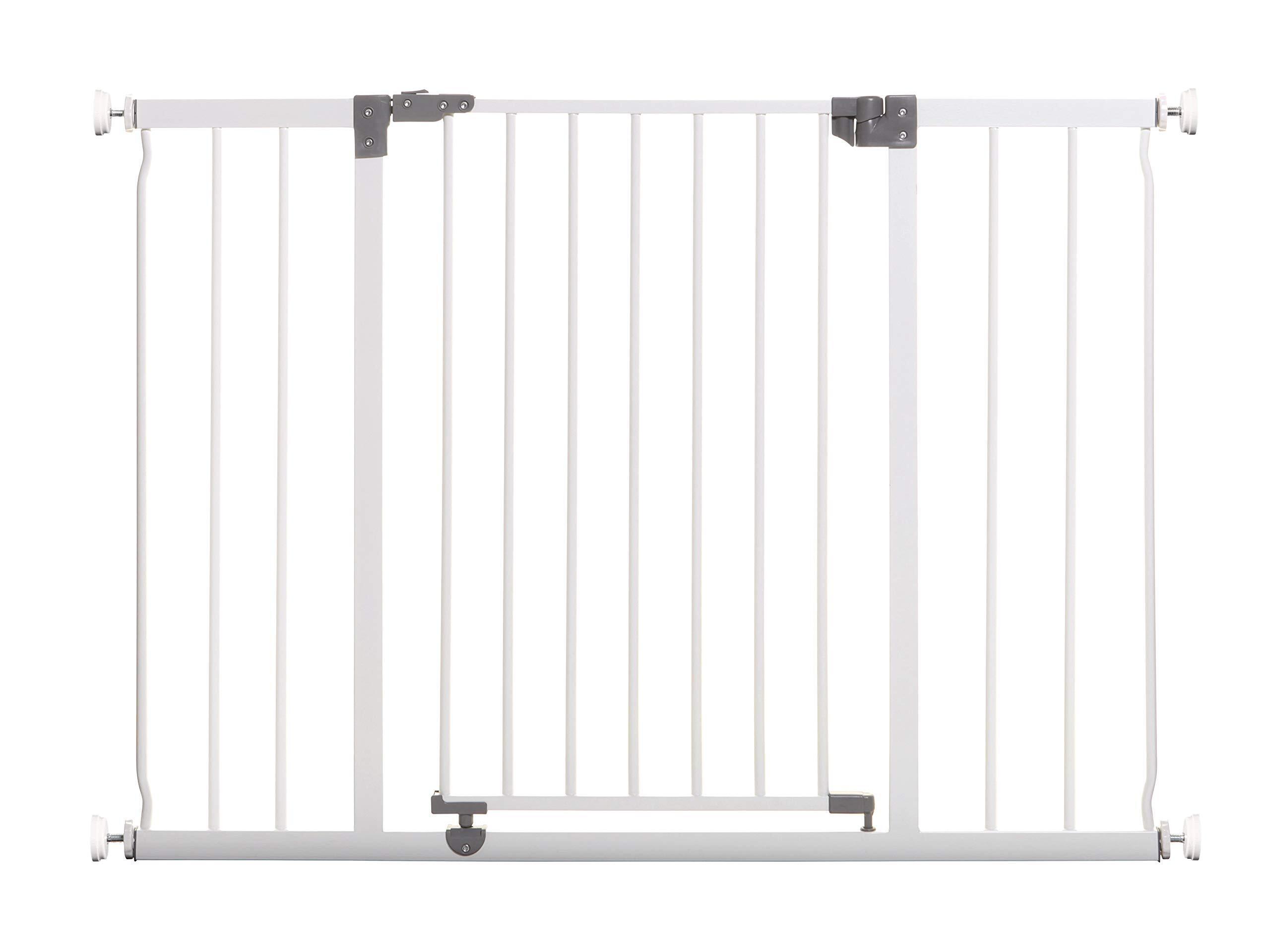 Barrière de sécurité large LIBERTY - Par pression - 99/105,5 x 75 cm - Blanche  -  reconditionné disponible sur Label Emmaüs