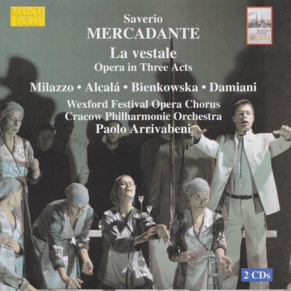 Saverio Mercadante* - Milazzo*, Alcalá*, Bienkowska*, Damiani*, Wexford Festival Opera Chorus, Cracow Philharmonic Orchestra*, Paolo Arrivabeni - La Vestale (Opera In Three Acts) État correct -  reconditionné disponible sur Label Emmaüs