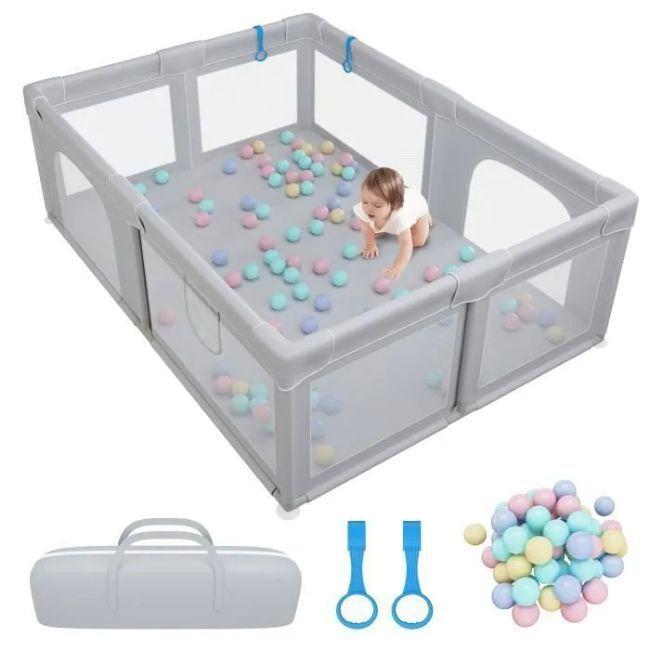 Parc bébé rectangulaire avec 50 balles Comme neuf -  reconditionné disponible sur Label Emmaüs