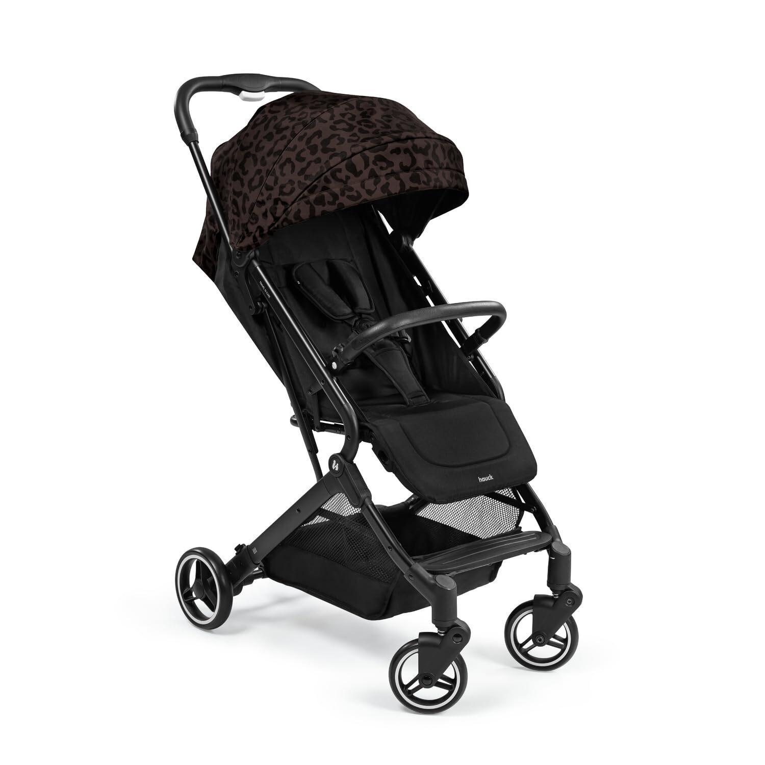 Hauck Poussette Compacte Travel N Care, Leo Noir - Dès la naissance jusquà 22 kg  -  reconditionné disponible sur Label Emmaüs