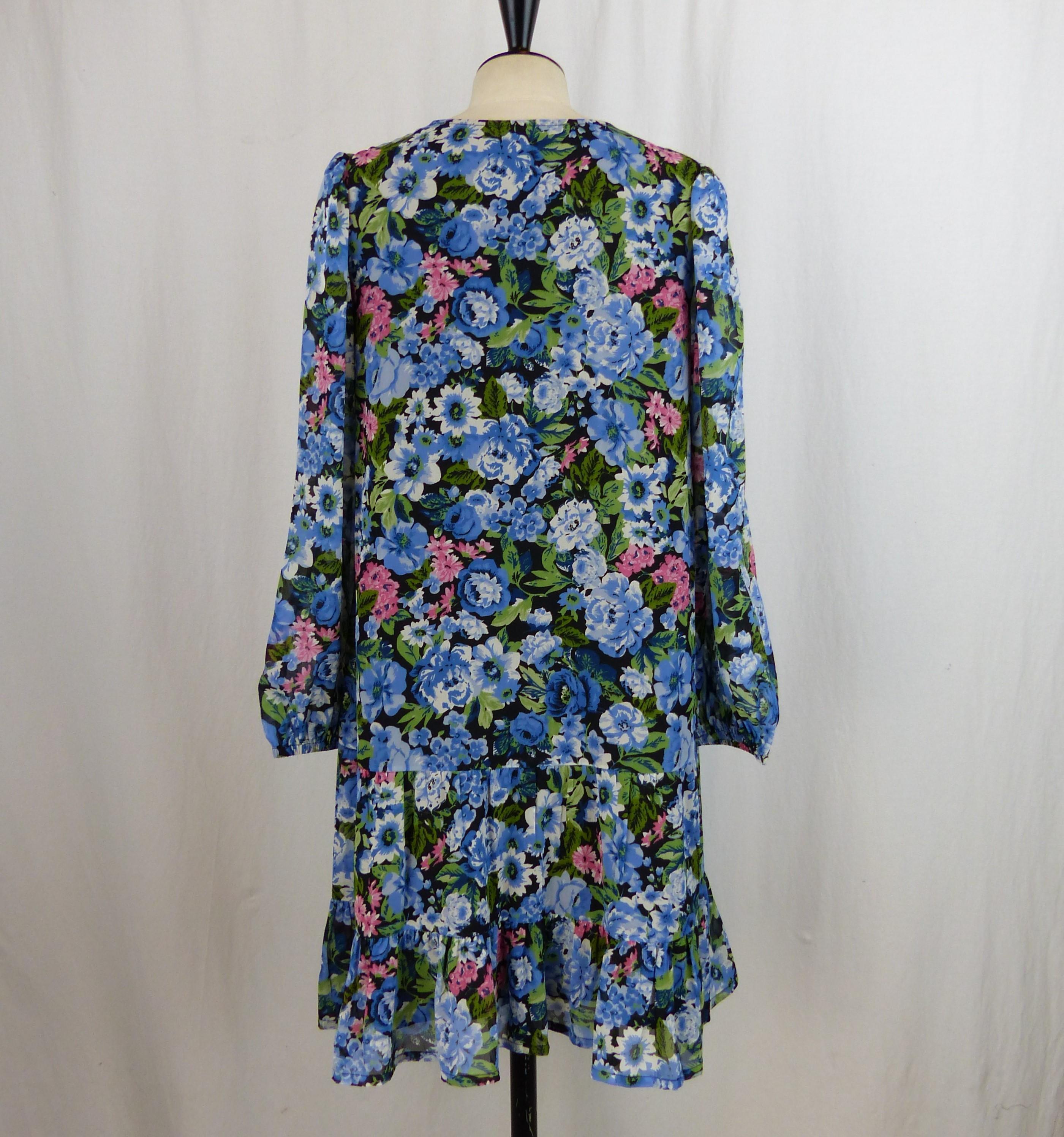 Robe à fleurs bleues - RIU Paris - M - Photo 2