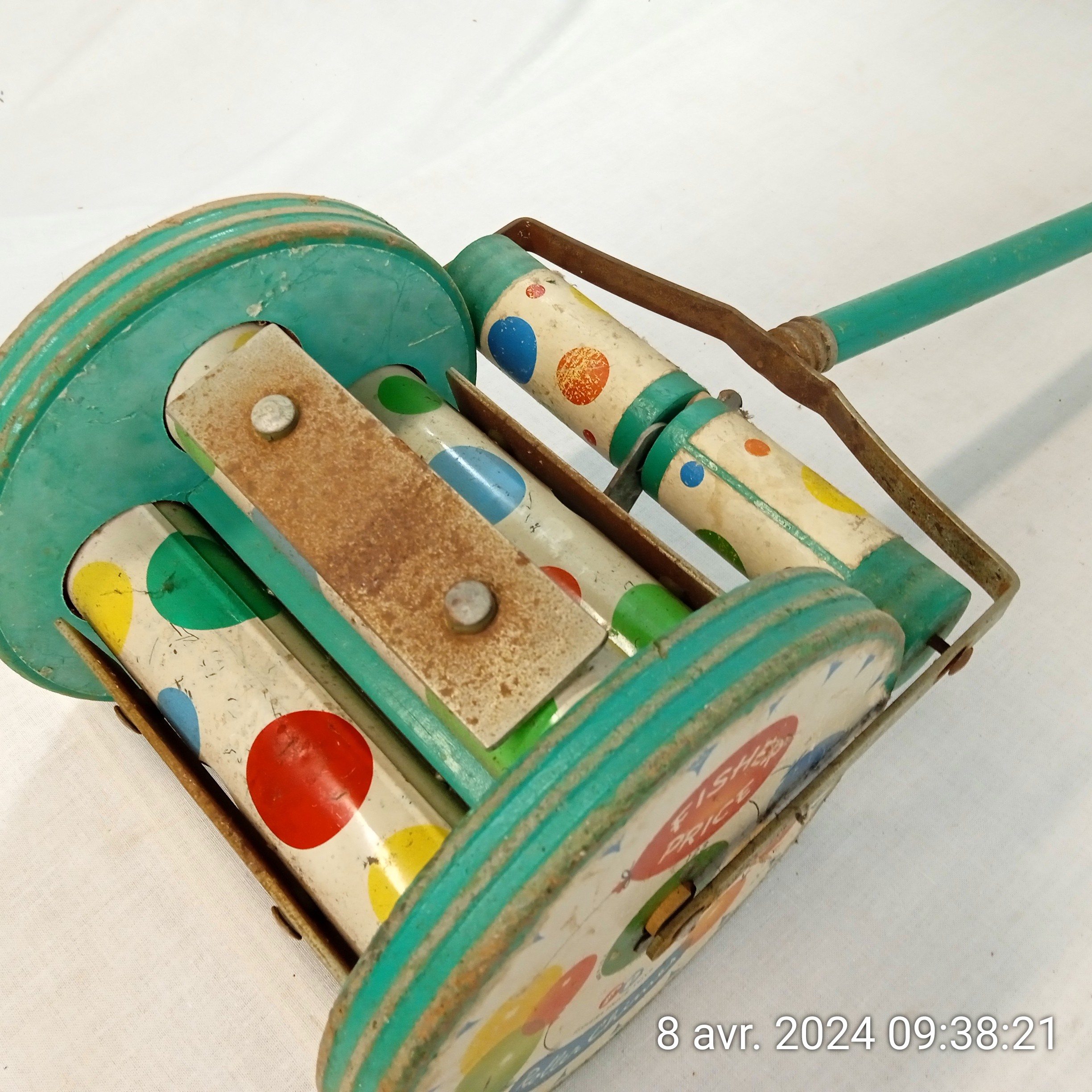 Roller jouet rétro de collection Fisher Price Chimes Toy années 60 Bon état - Vue 4 - 