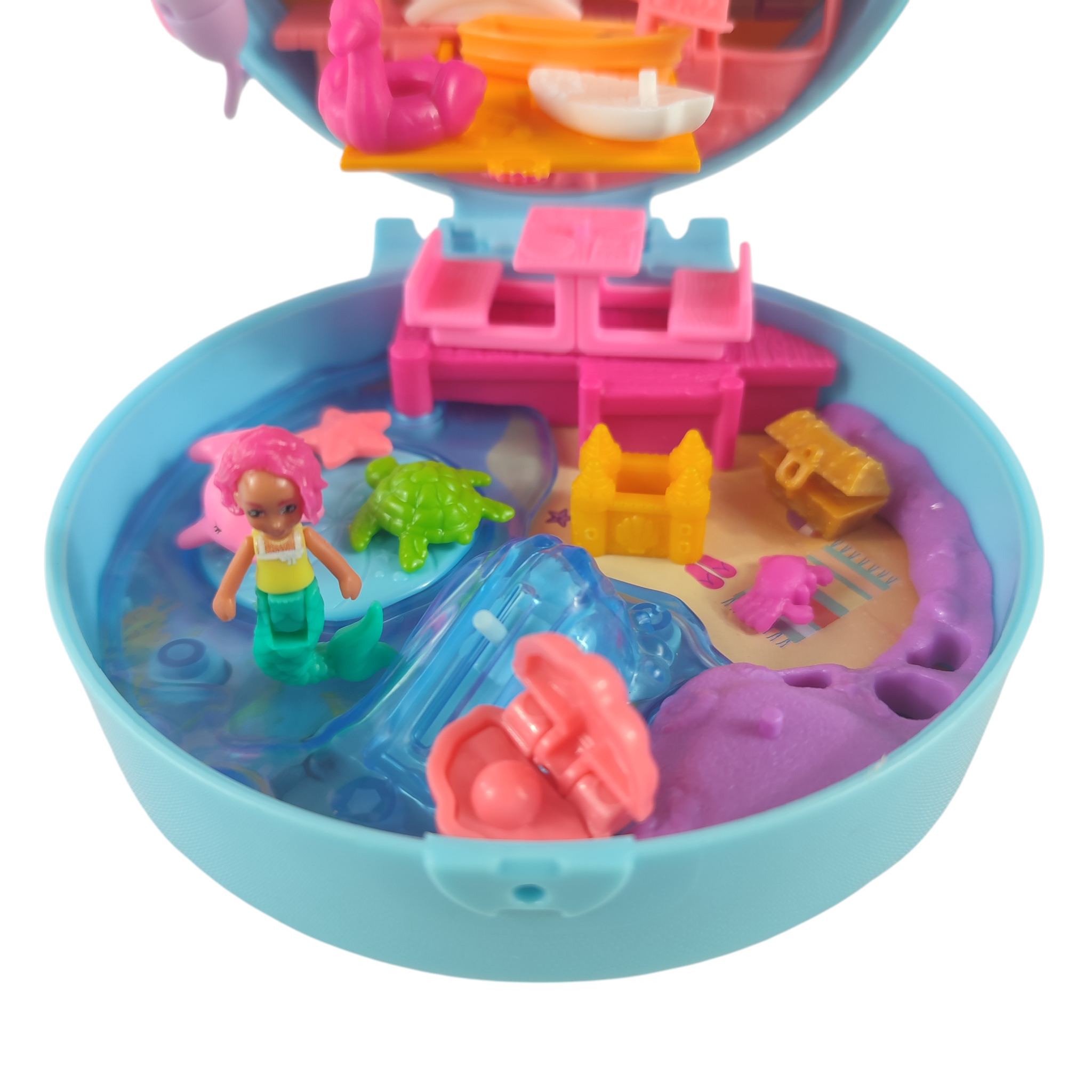 Polly Pocket "La plage du dauphin" - Mattel 2020 (complet) Bon état - Vue 5 - 