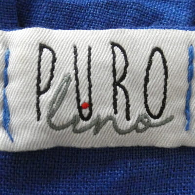Tunique bleu avec sequin - femme - Puro Lino - taille 3 - Photo 4