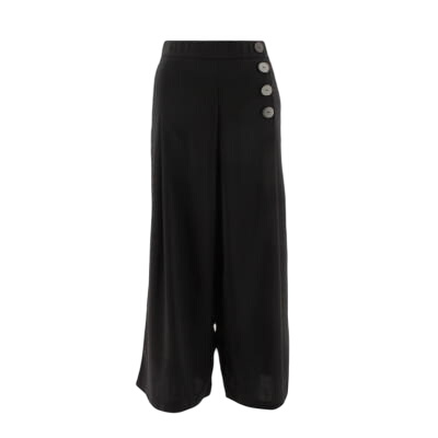 Pantalon fluide noir - Femme - ZARA - Taille L - Photo 0