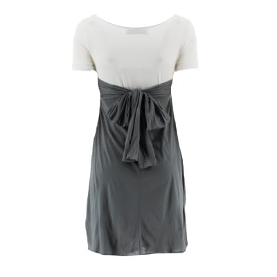 Robe grise et blanche - Femme - Taille M Très bon état - Vue 2 - 