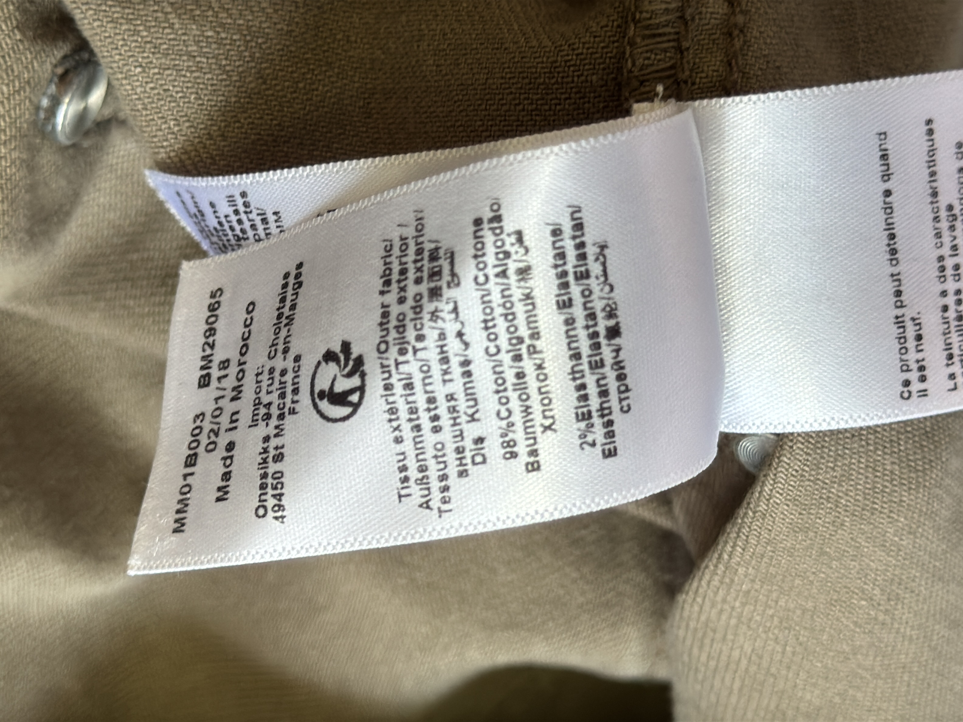 Pantalon Ikks kaki coupe droite XL 42 👖 - Photo 3