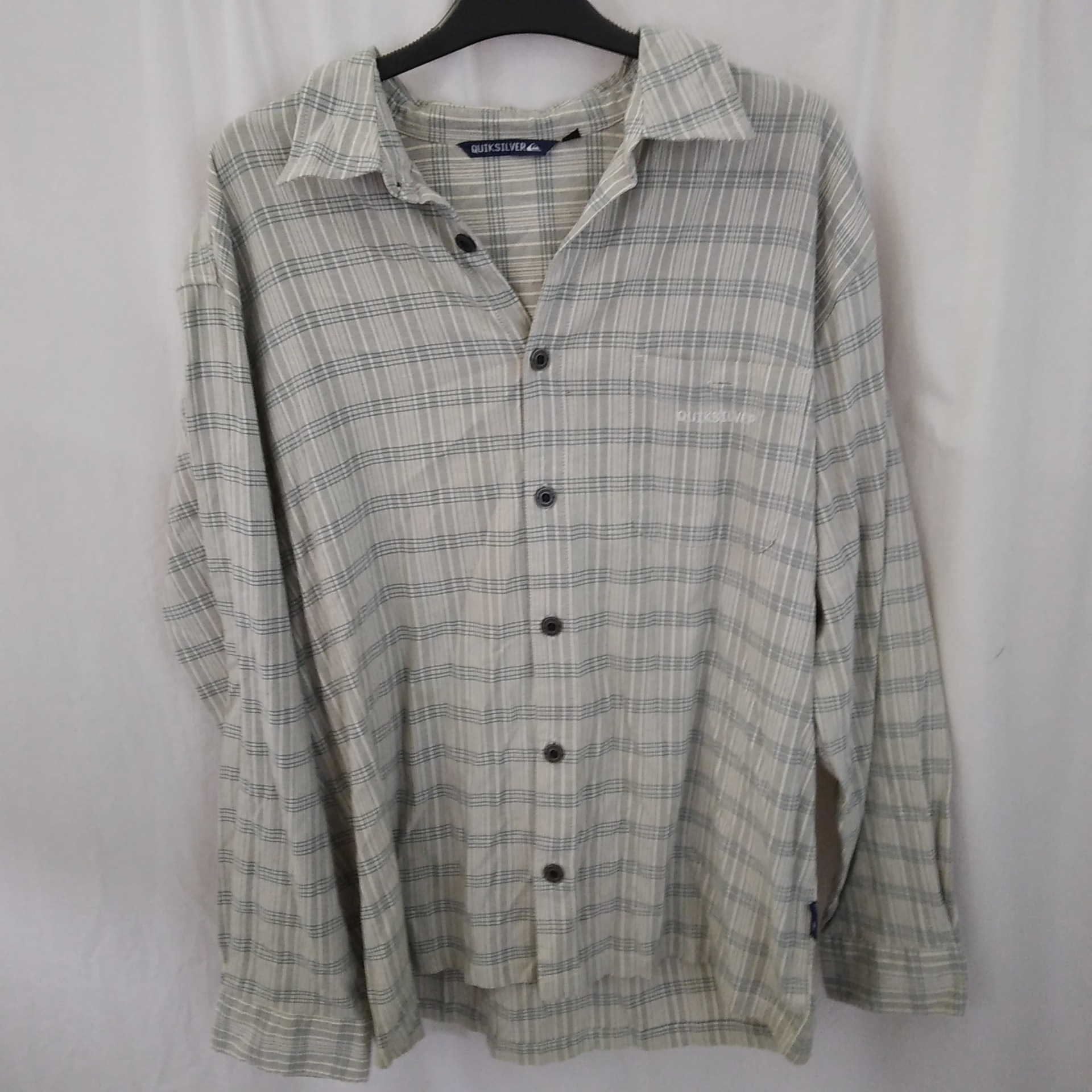 Chemise à carreaux verte, Quiksilver - L Très bon état - Vue 3 - 