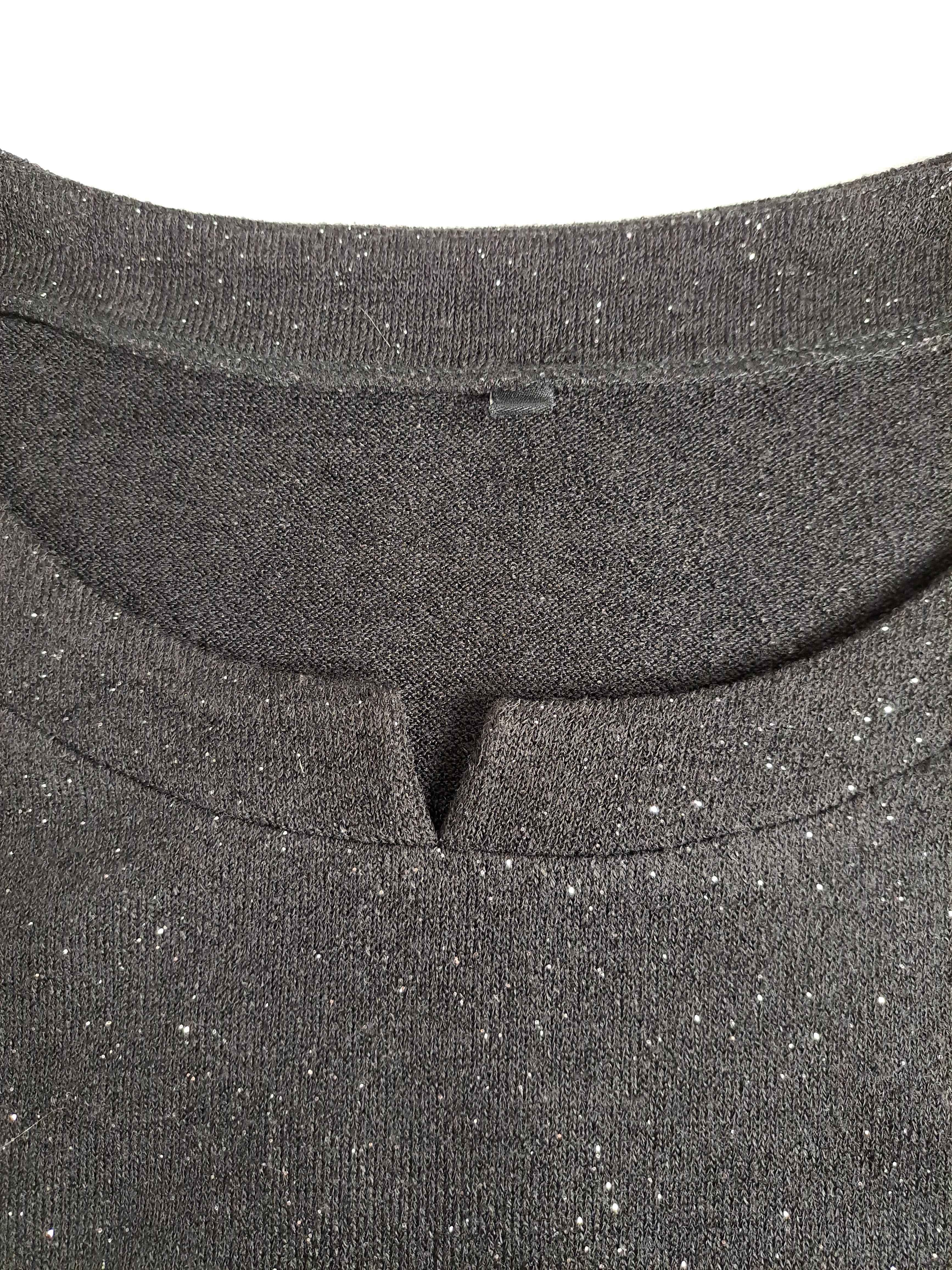 Pull Noir Pailleté en Polyester; Taille 6 Très bon état - Vue 4 - 