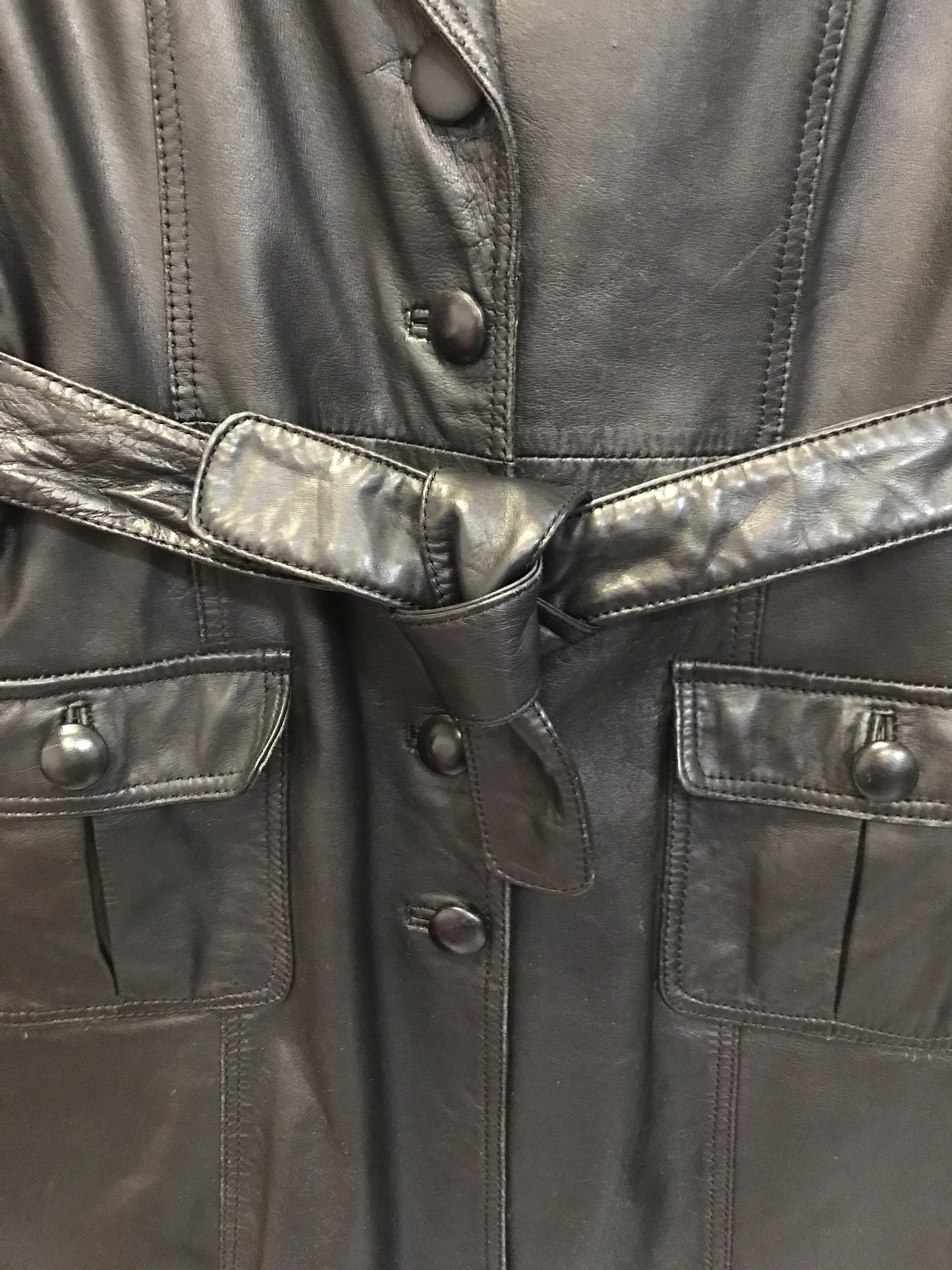 Veste noire imitation cuir «In Extenso » T44 - Photo 2