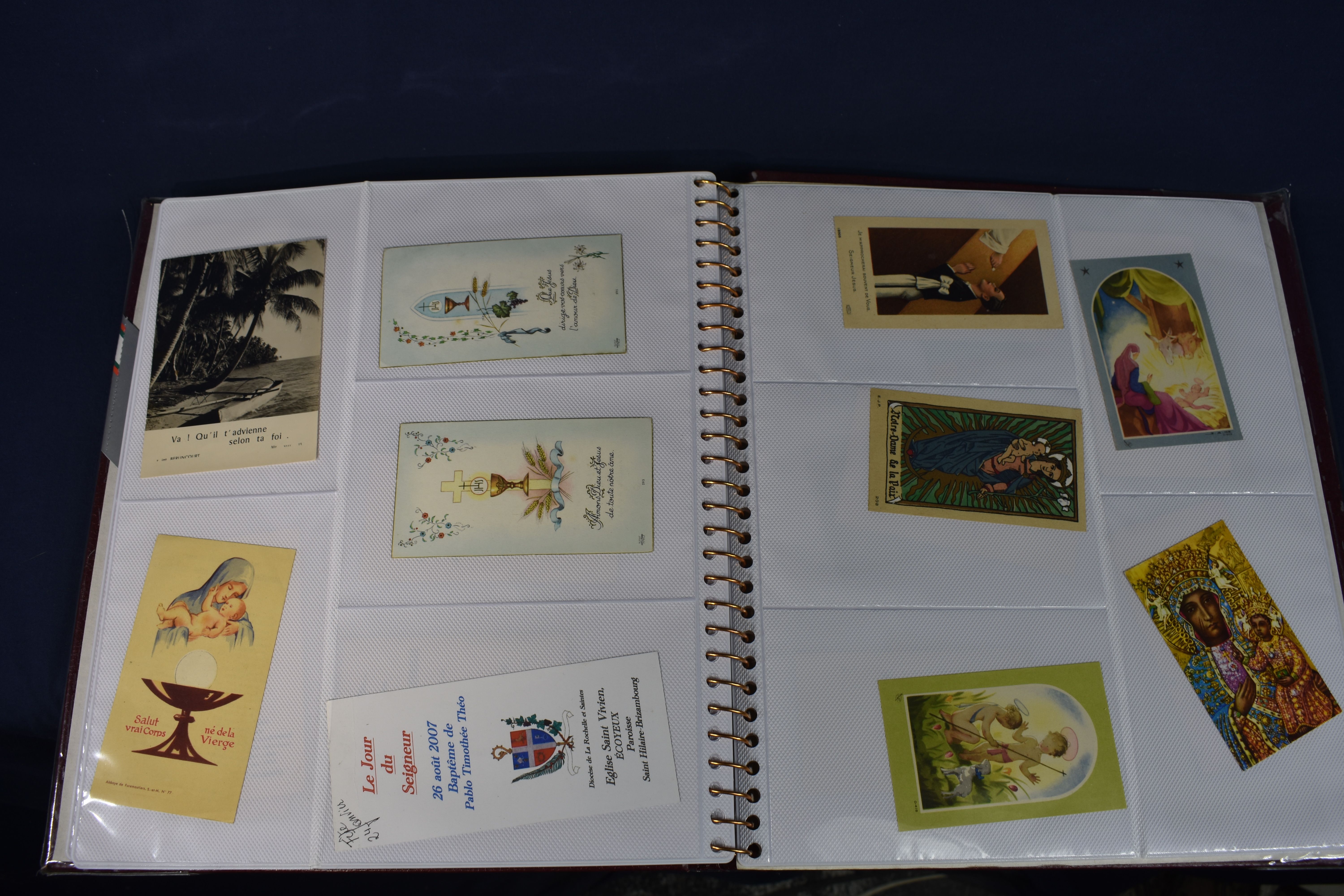 120 images de Communion, Confirmation dans un album, longueur 33, largeur 30 et hauteur 2.5 cm. État correct - Vue 6 - 