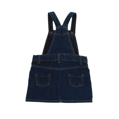Robe en jeans bleue à bretelles - bébé - Kiabi - taille 9 mois - Photo 1