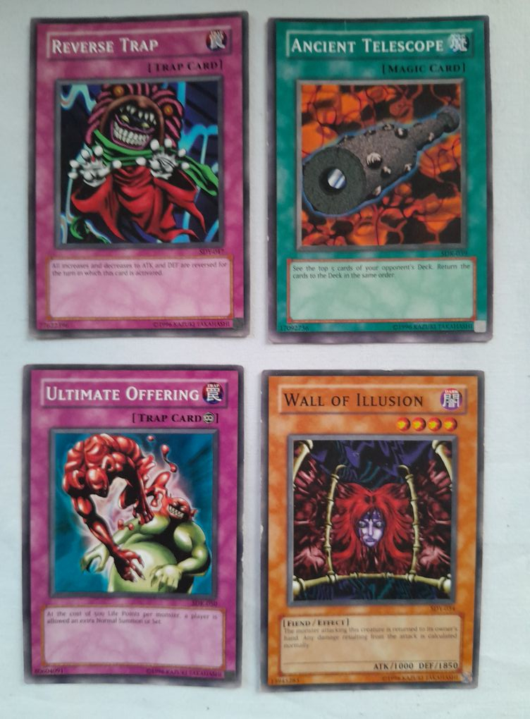 Lot de 40 Cartes Yu Gi Oh ! Deck demarrage Pegasus DDP-F - 1St edition Complete - Très bon état - Photo 2