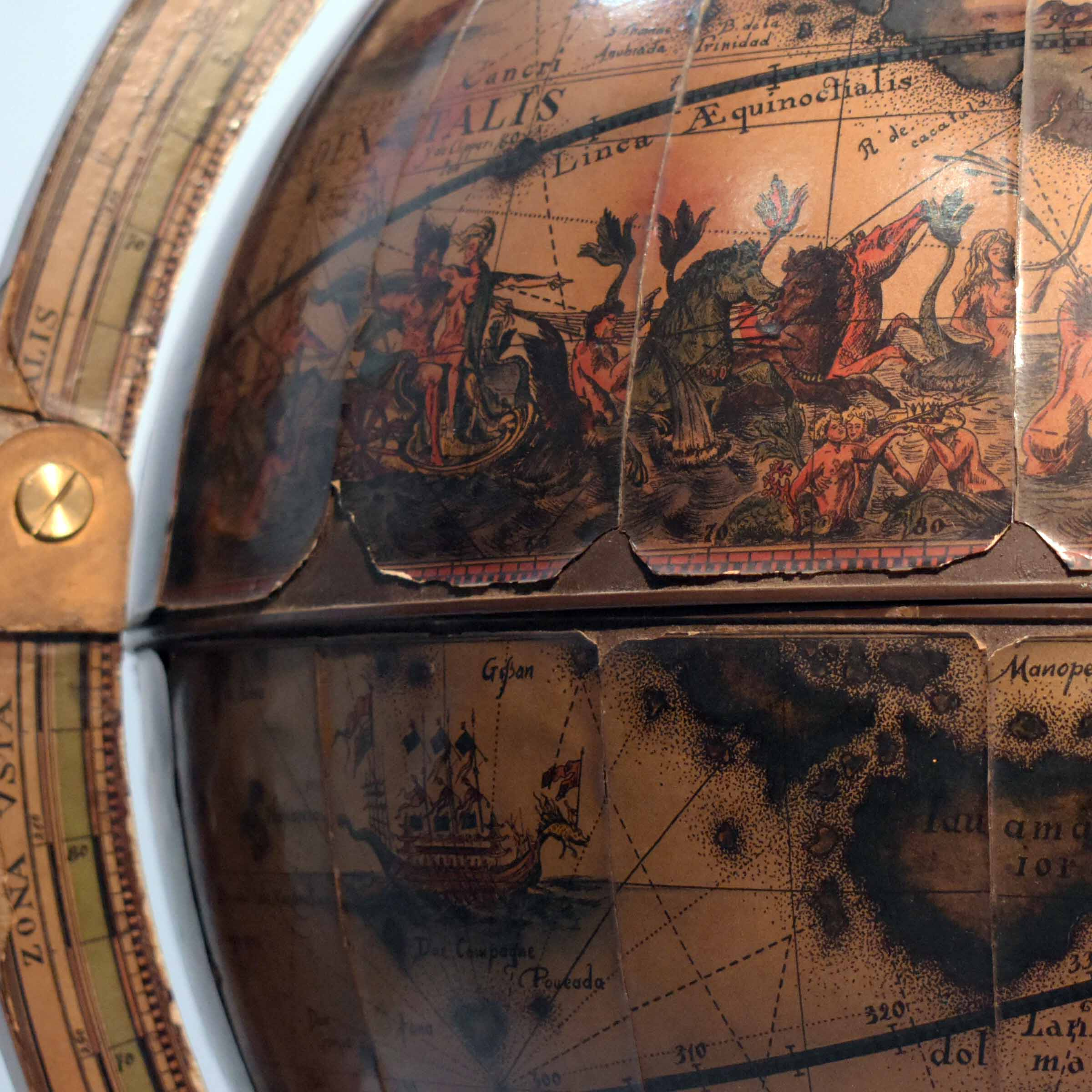 Bar de Table Globe Terrestre - Esprit Mercurio d'Oro - Luciano Cordeddy - Photo 7