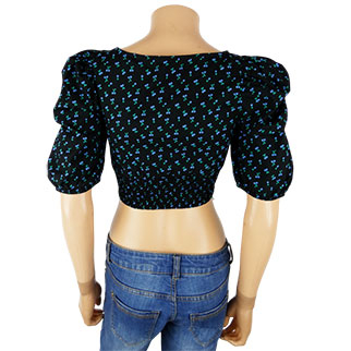 Top Court Jennyfer - Taille M - Couleur Prune - Très Bon état Occasion