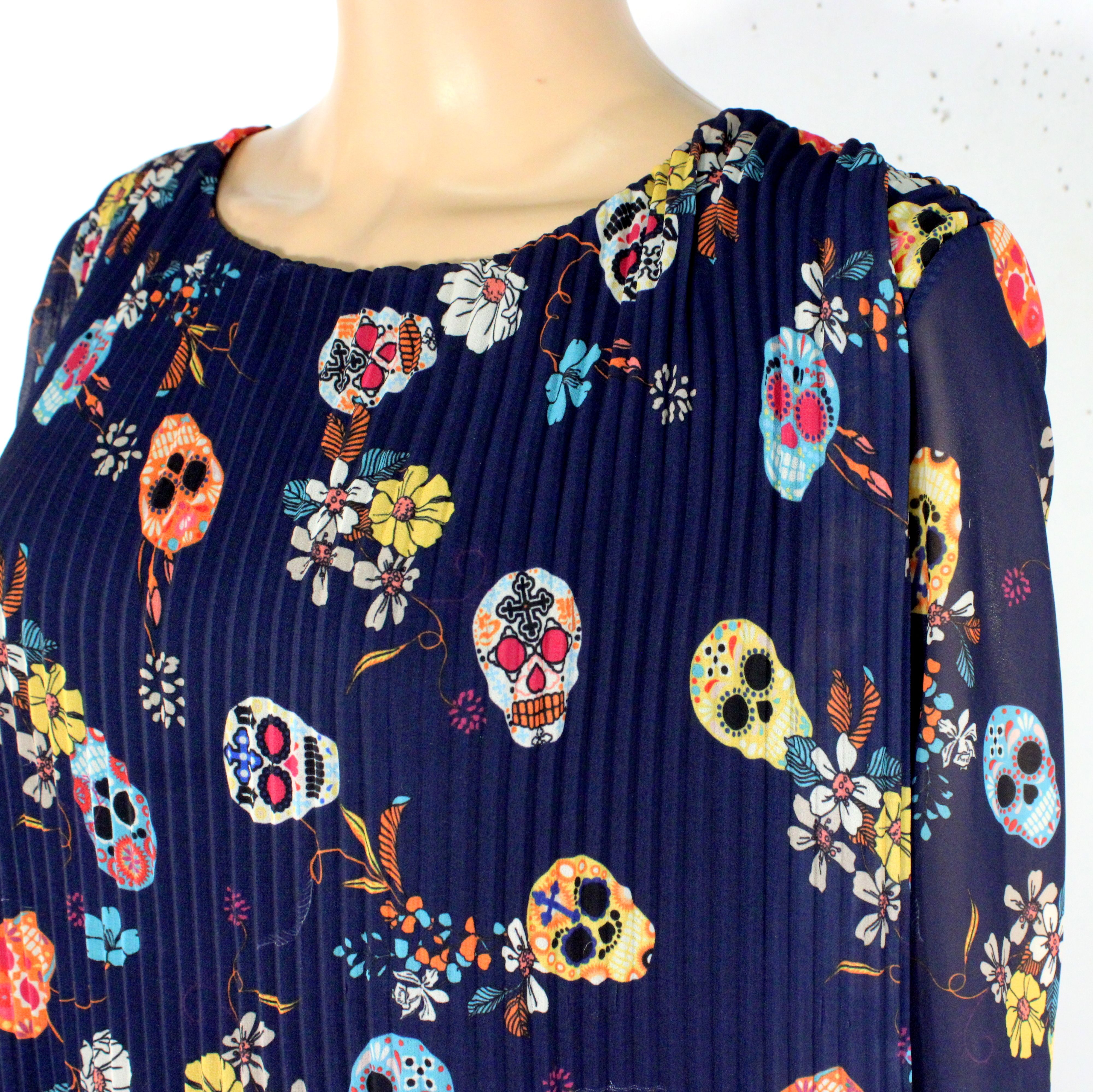 T-Shirt Femme Bleu Marine A Motifs Estimée Taille Unique - Photo 4