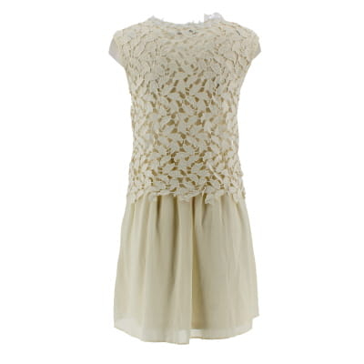 Robe écrue à imprimés brodés - Femme - Choklate - Taille L - Photo 1