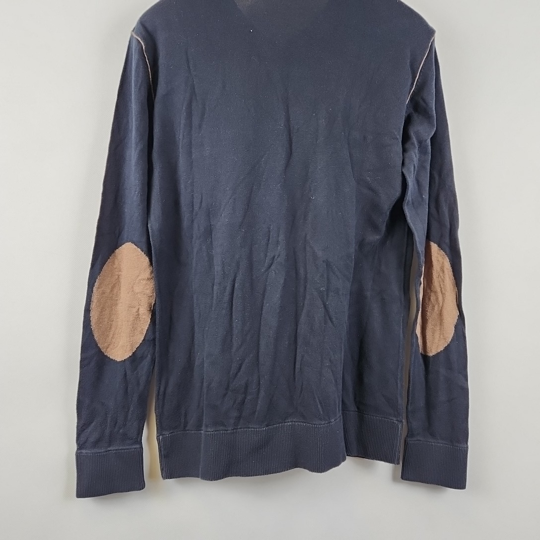 Hugo Boss - Pull bleu 100% coton - Taille 14/ S  - Vue 3 - 