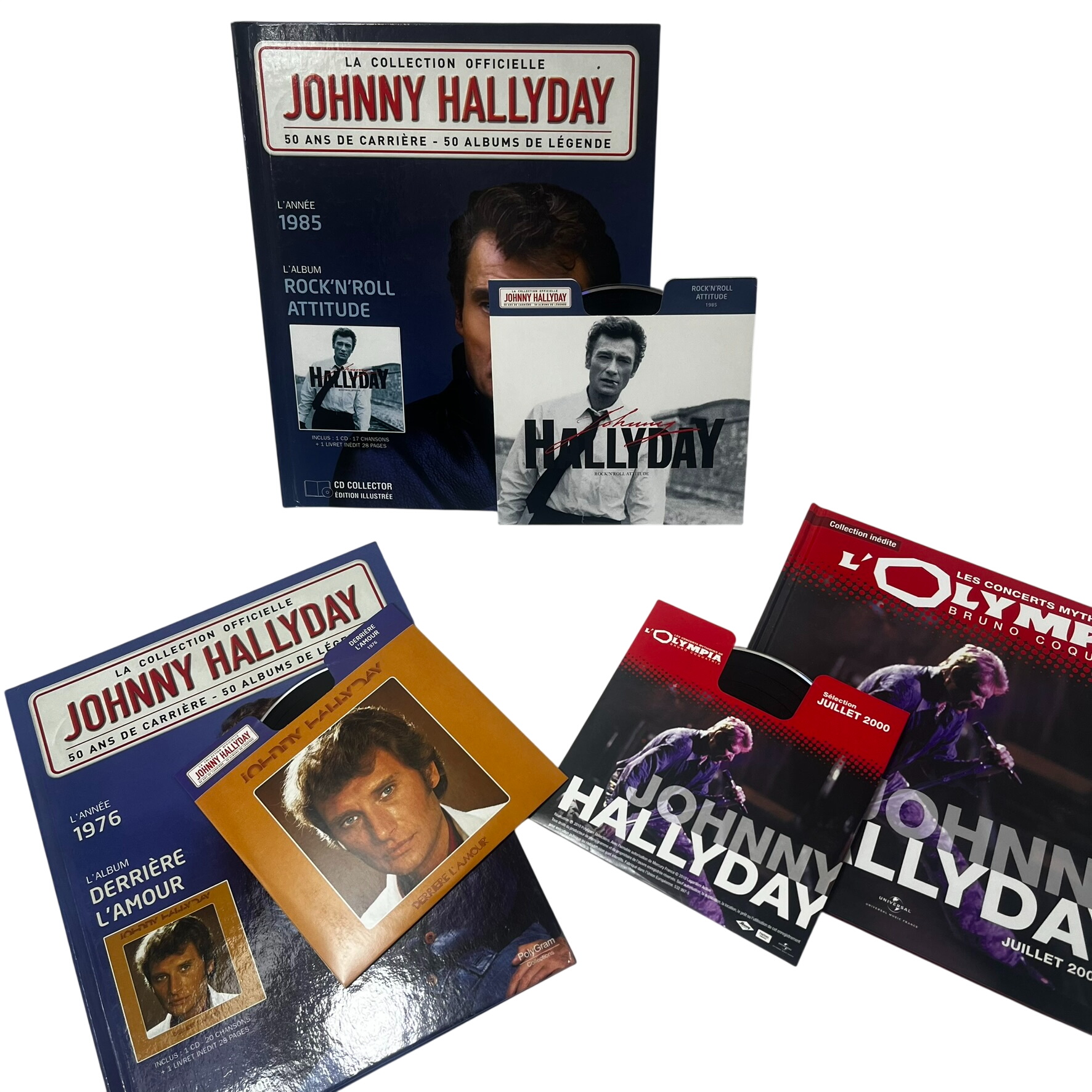 Lot 3 livre CD et 11 Cd de Johnny Hallyday Très bon état -  reconditionné disponible sur Label Emmaüs