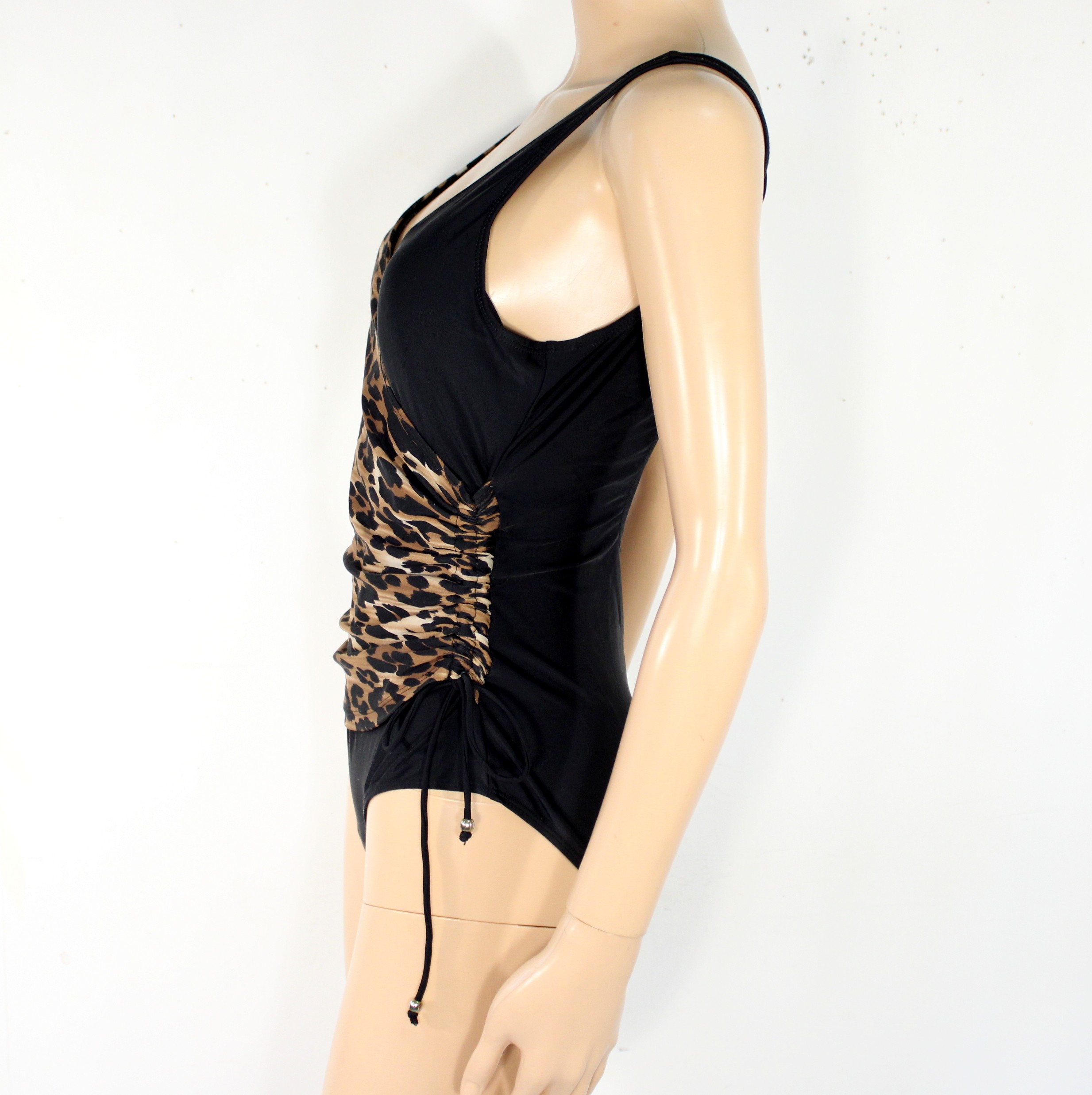 Maillot De Bain Femme Noir Léopard Taille M - Photo 1