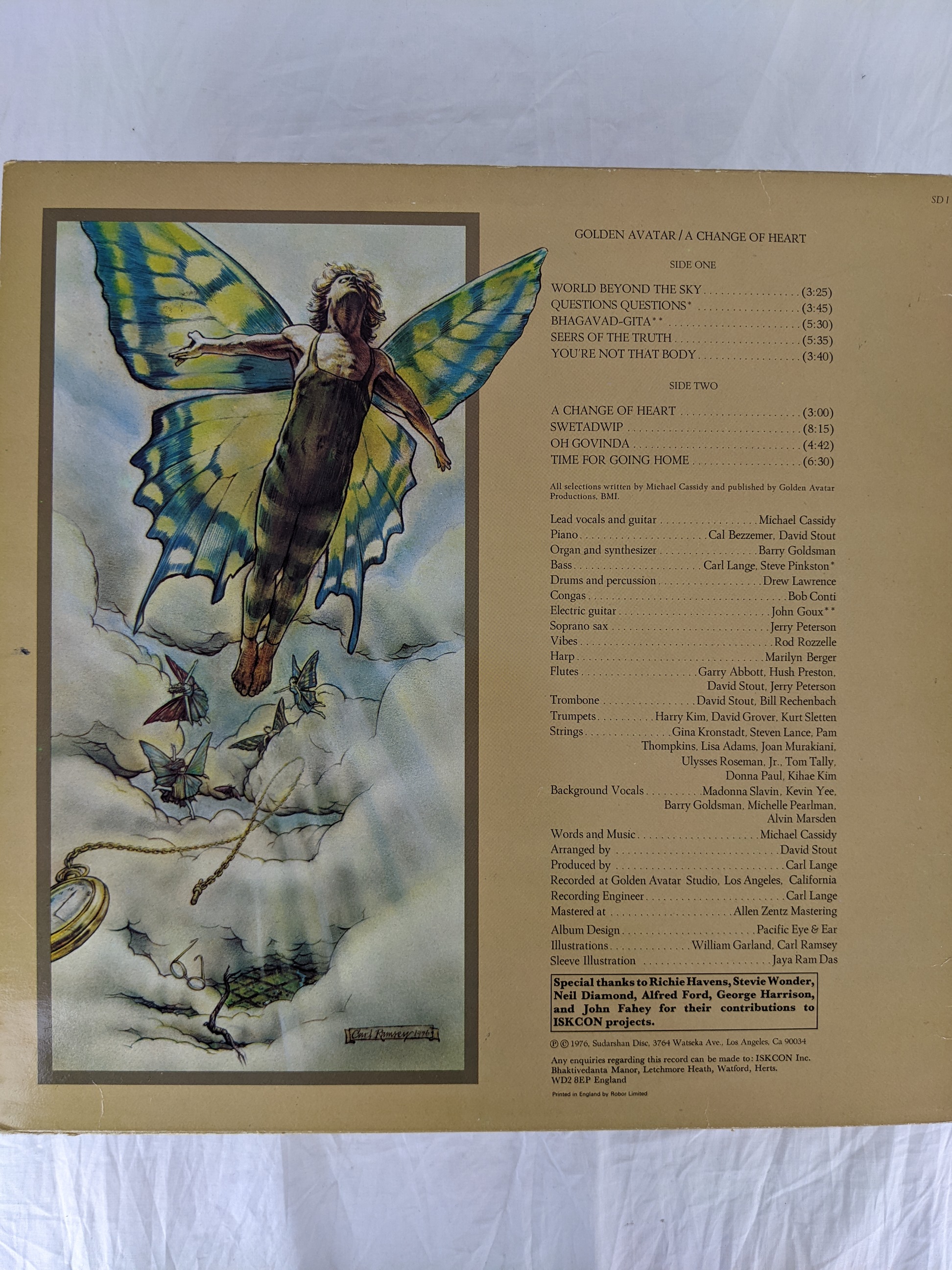 Voir photo 4 de Vinyle - Golden avatar a change of heart - 1976 Vinyle - Golden avatar a change of heart - 1976 - Vue 4 -