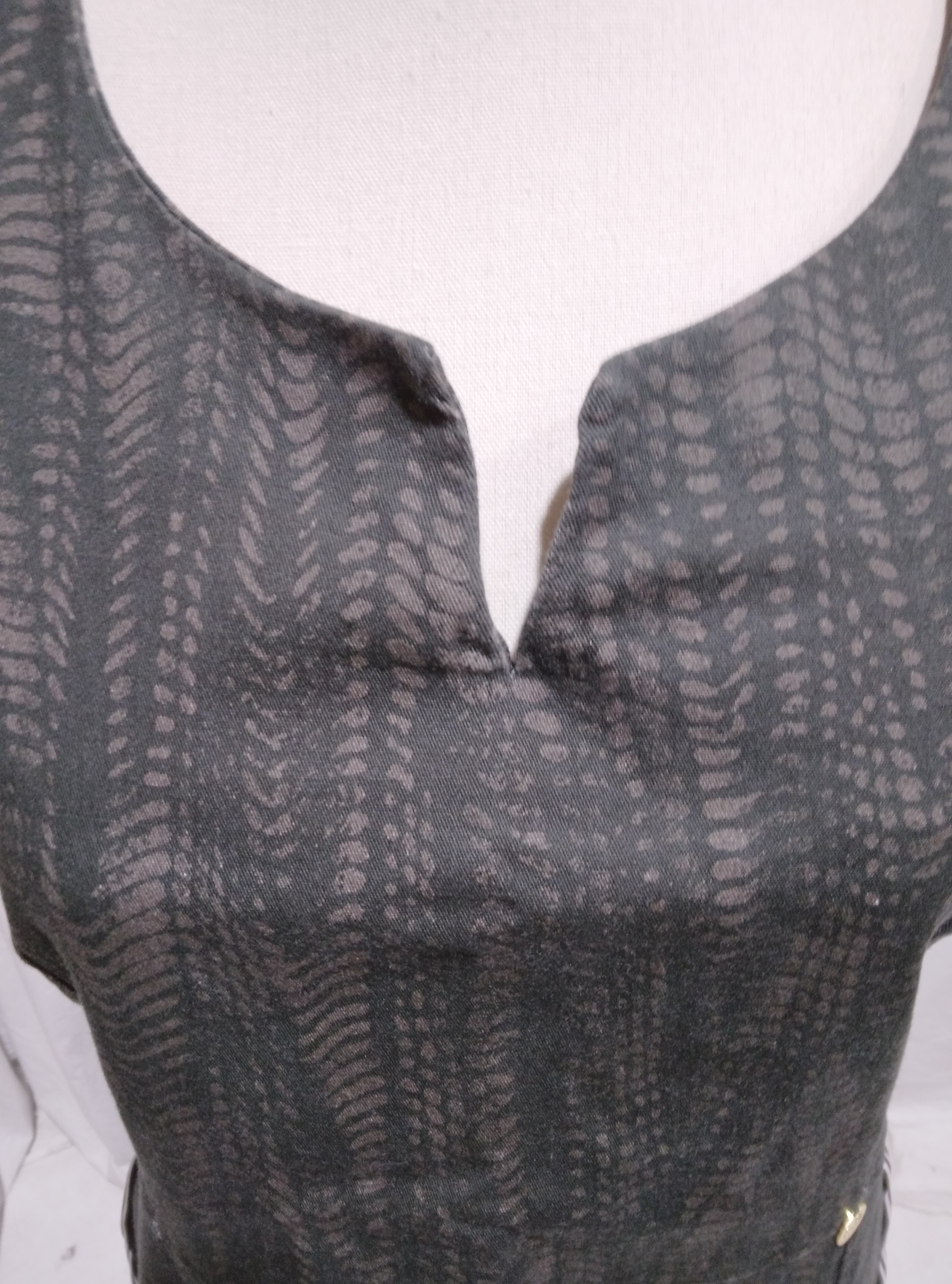 Robe sans manches imprimé "Iguane", Paul Brial - 4  - Vue 5 - 
