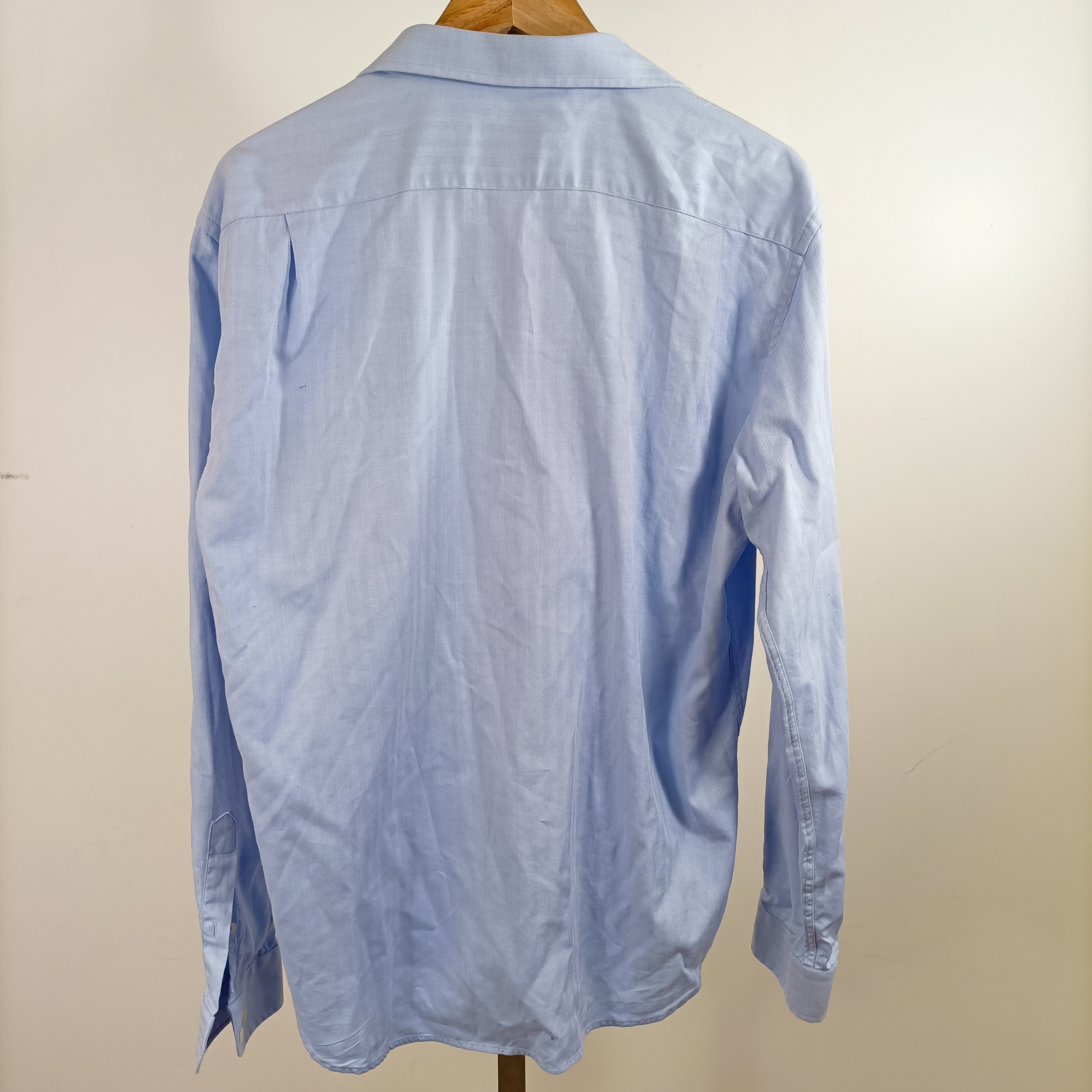 Chemise bleu ciel Café Coton Paris 100% coton col classique taille 40/41 - Photo 1