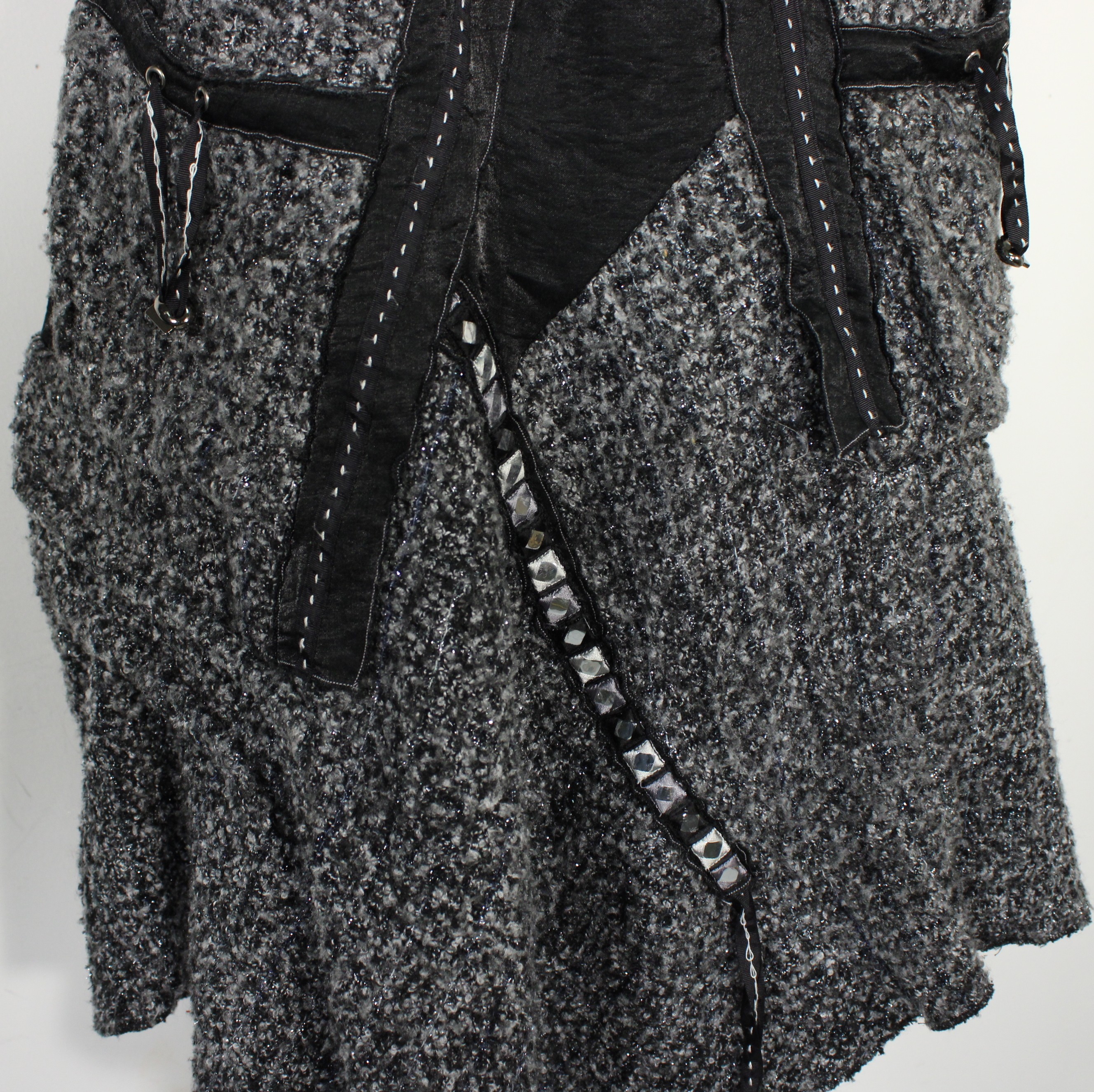 Jupe Grise & Noire ALEXO Taille 44 - Photo 3