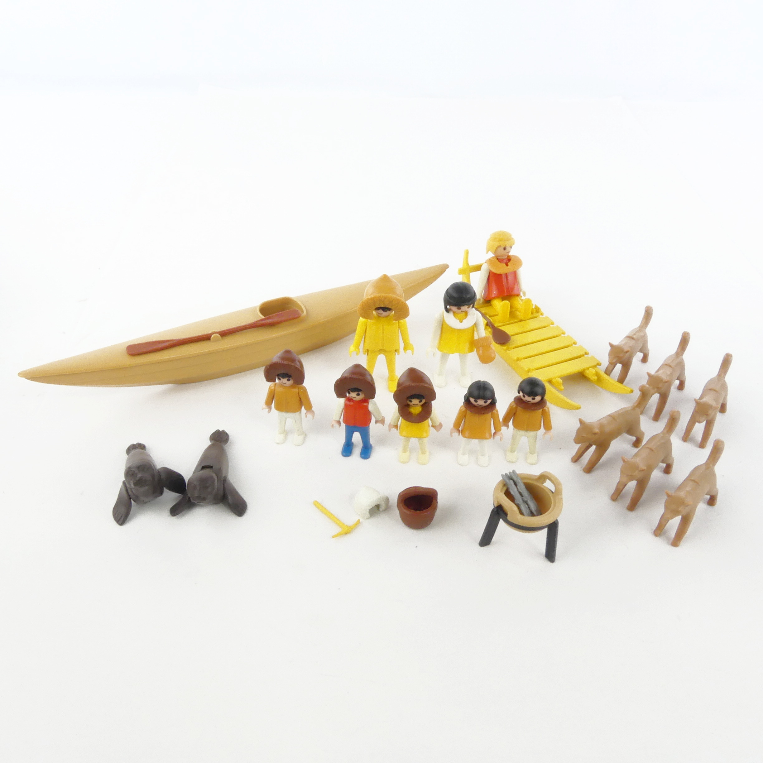 Ensemble Playmobil Polaire arctique esquimaux Bon état - Vue 4 - 
