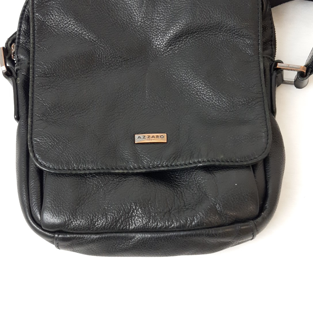 Sac à bandoulière Azzaro Paris en cuir - Photo 7