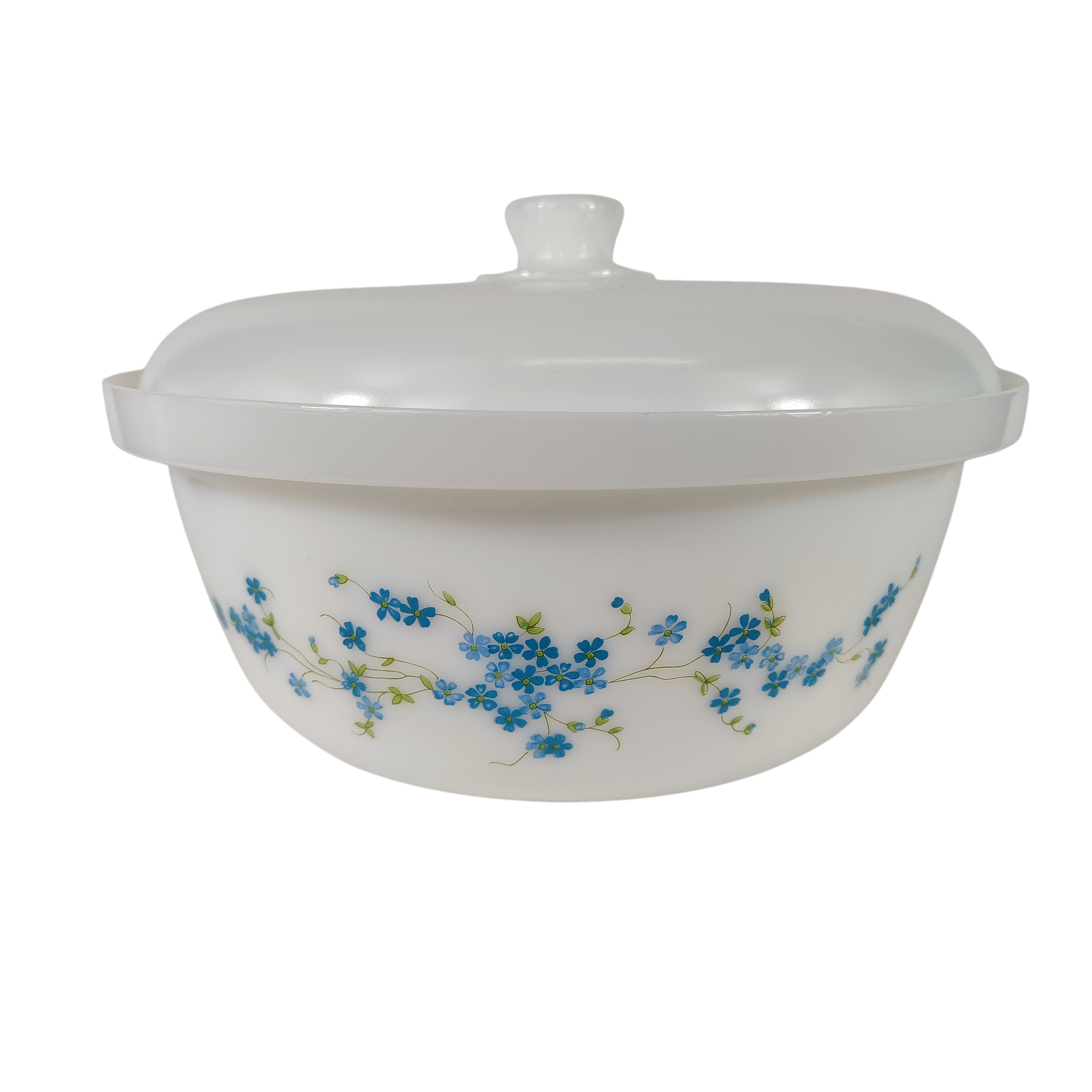 Plat rond creux myosotis Arcopal modèle Véronica vintage - Arts de la table
