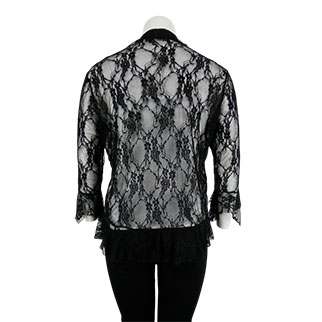 Gilet noir imprimé transparent - femme - Lady Belle - taille 4 - Photo 1
