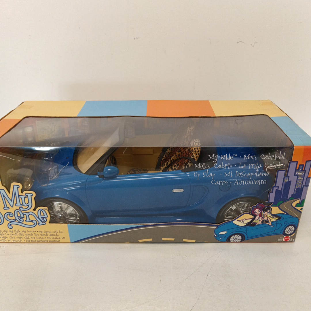 Barbie My Scene My Ride Voiture bleue Cabriolet 2002  - Vue 3 - 