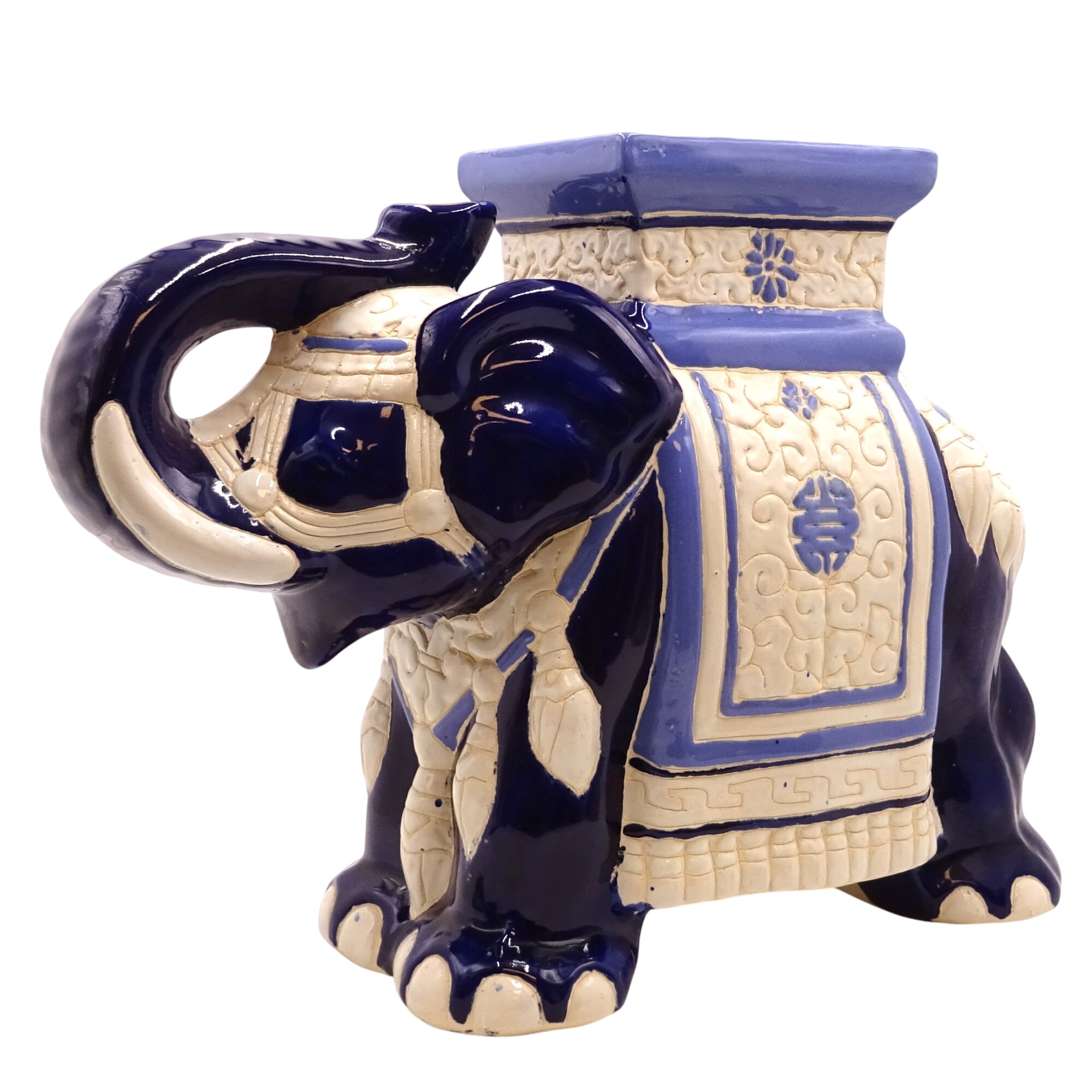 Eléphant porte plante 42cm - Bon état sur Label Emmaüs