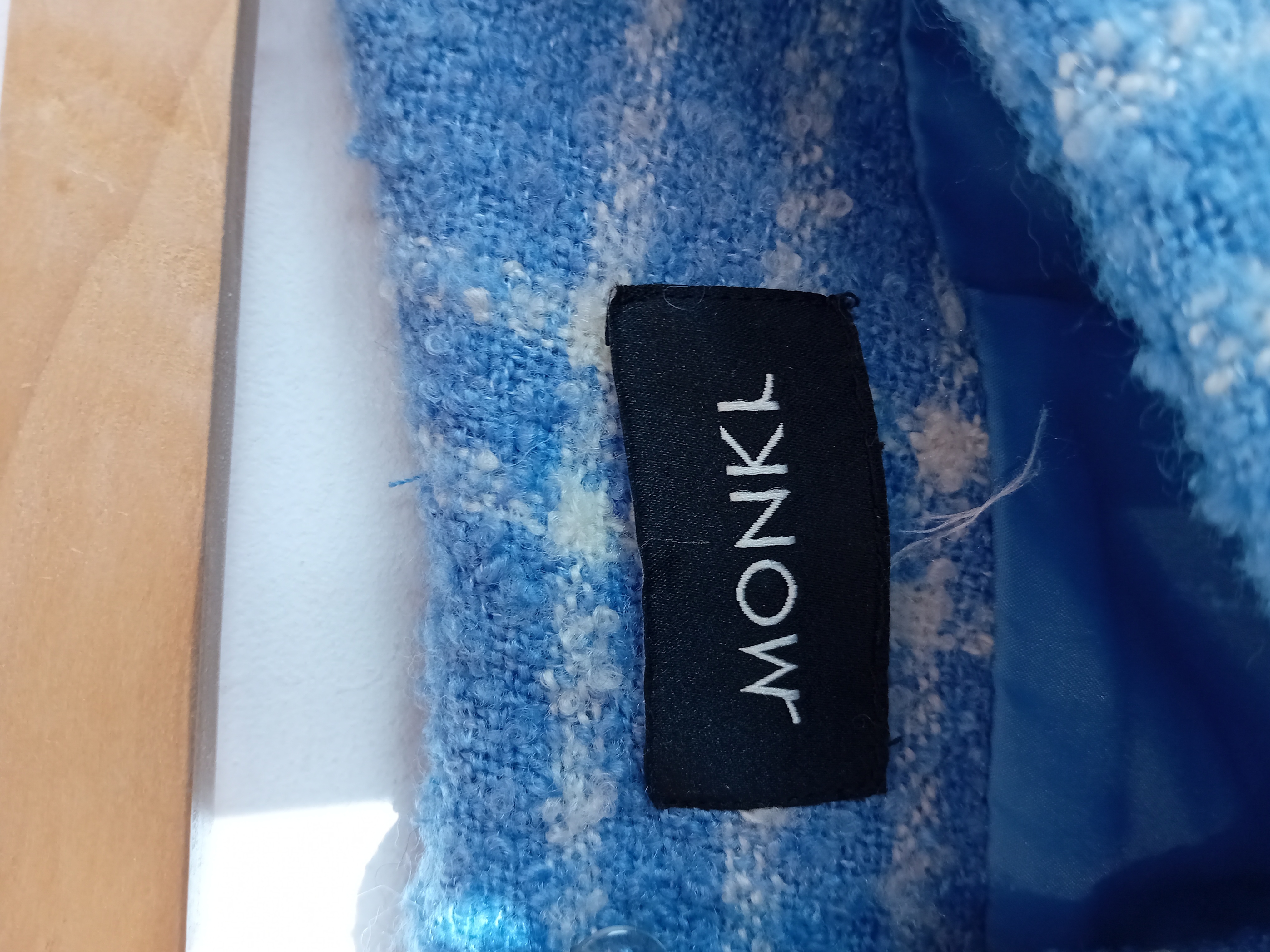 Jupe Écossaise Monkl Bleu & Blanc Laine Mélangée S (t5353) Très bon état - Vue 4 - 
