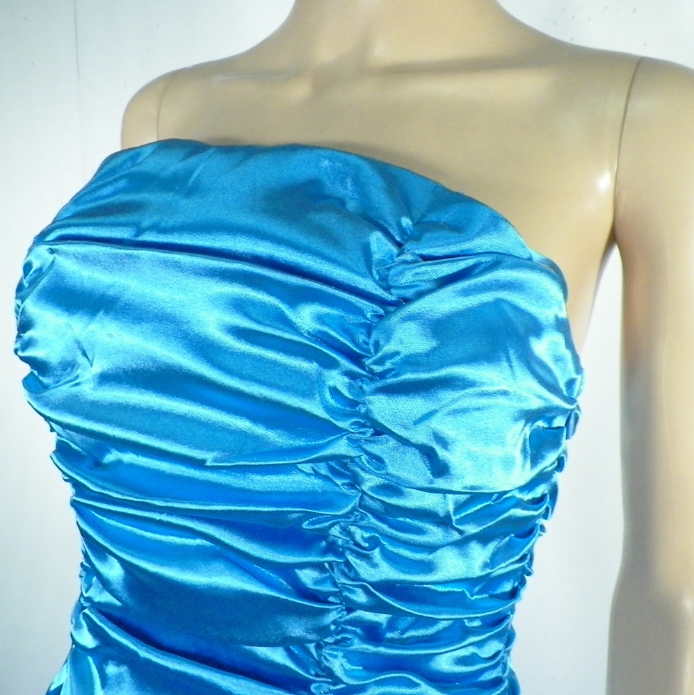 Robe Cocktail Bleu JUJU&CHRISTINE Taille S Bon état - Vue 2 - 