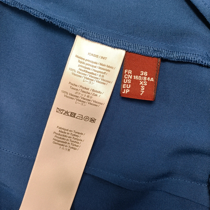 Combinaison bleu boutonnée Comptoir des cotonniers Col chemise combinaison été pantalon fluide - Photo 12