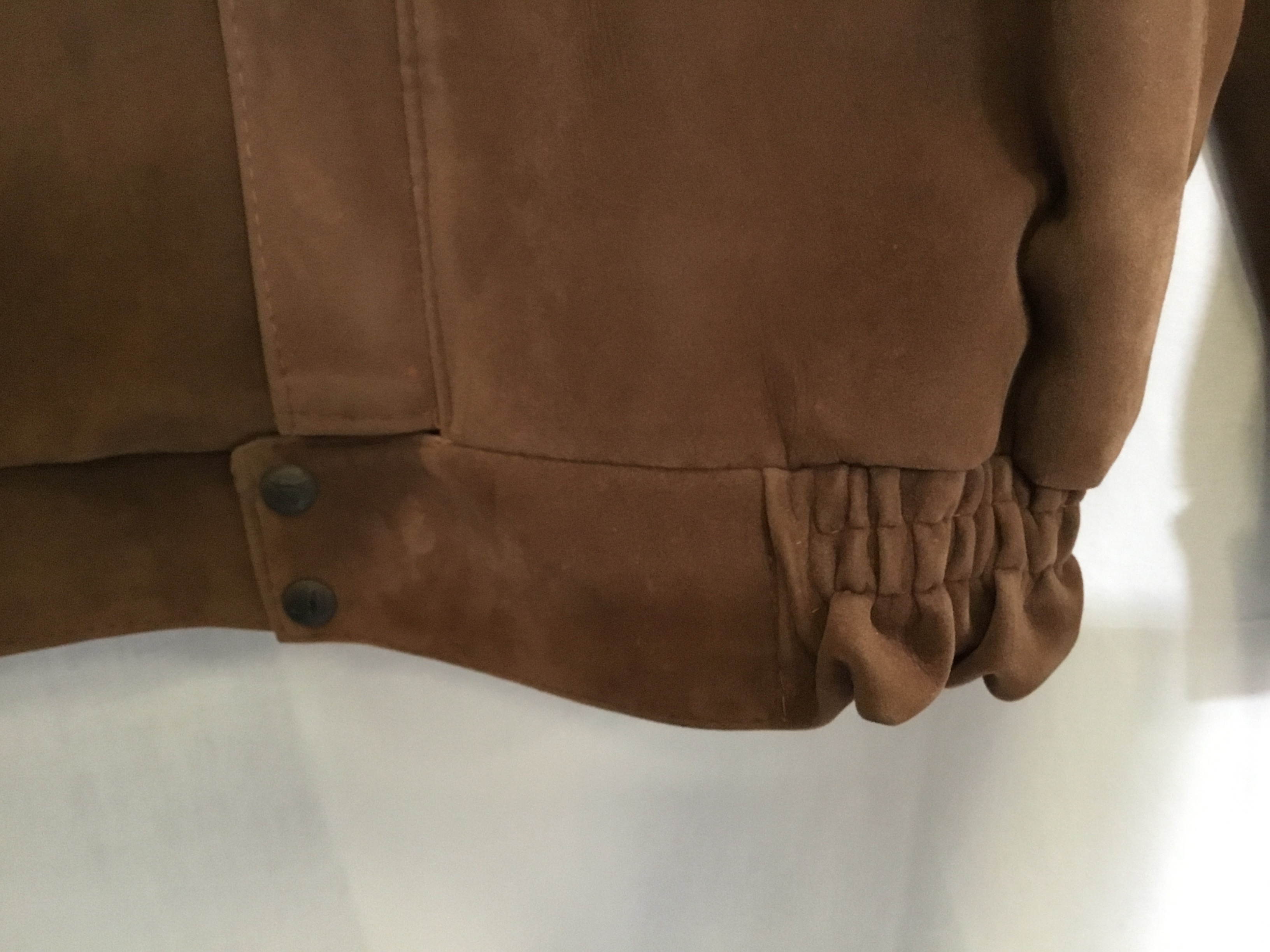 Veste homme en nubuck CONFECTION TRICOT Droite col Mao - 50 Très bon état - Vue 4 - 