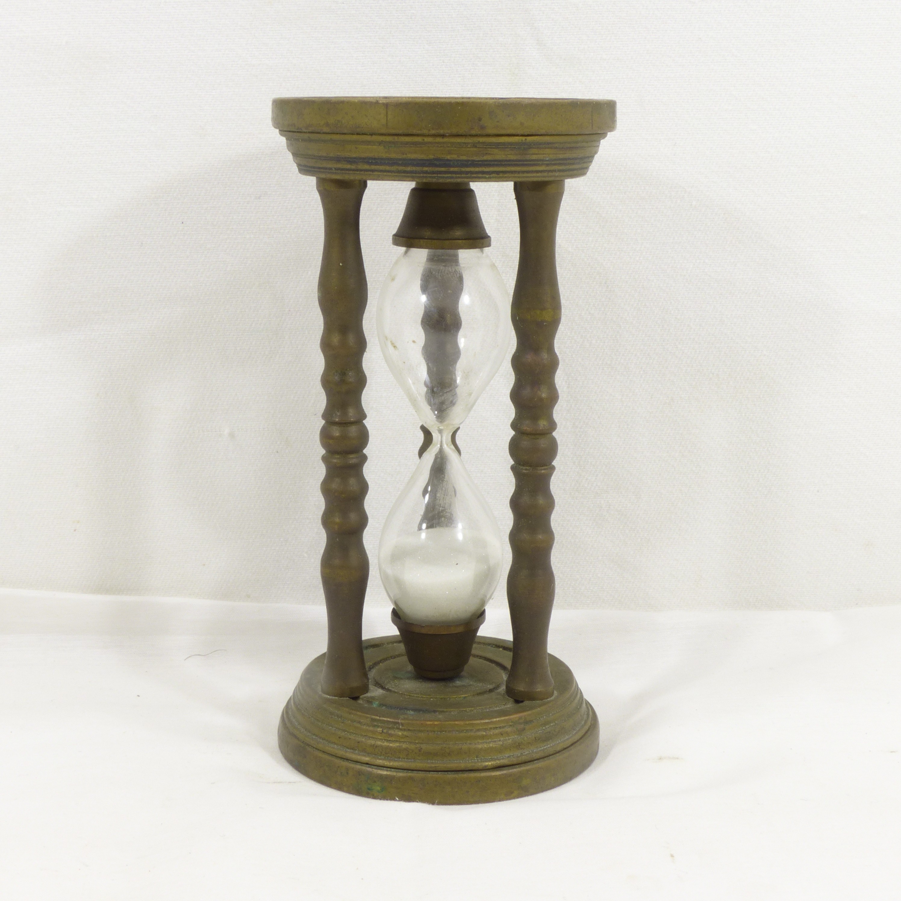 Sablier en bronze et verre / XIXème siècle - Photo 4