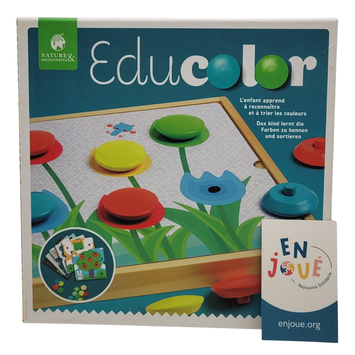 Acheter Jeu éducatif - Jeu de découverte Nature et Découvertes Educolor - Dès 18 mois. Bon état - 12,00 € Jeu éducatif - Jeu de découverte Nature et Découvertes Educolor - Dès 18 mois. Bon état - reconditionné disponible sur Label Emmaüs
