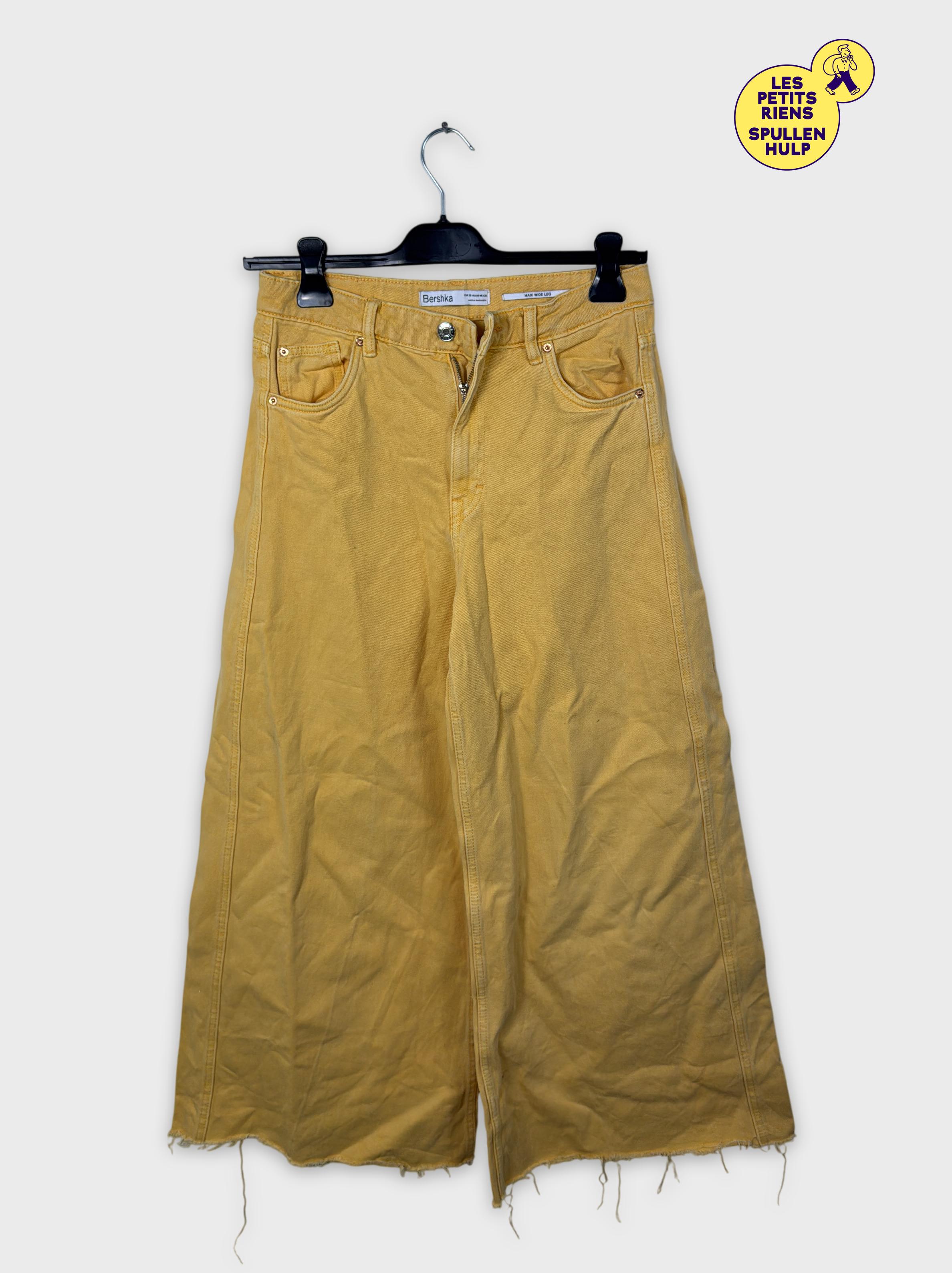 Pantalon Large Jaune Bershka M  - bershka - Modalova