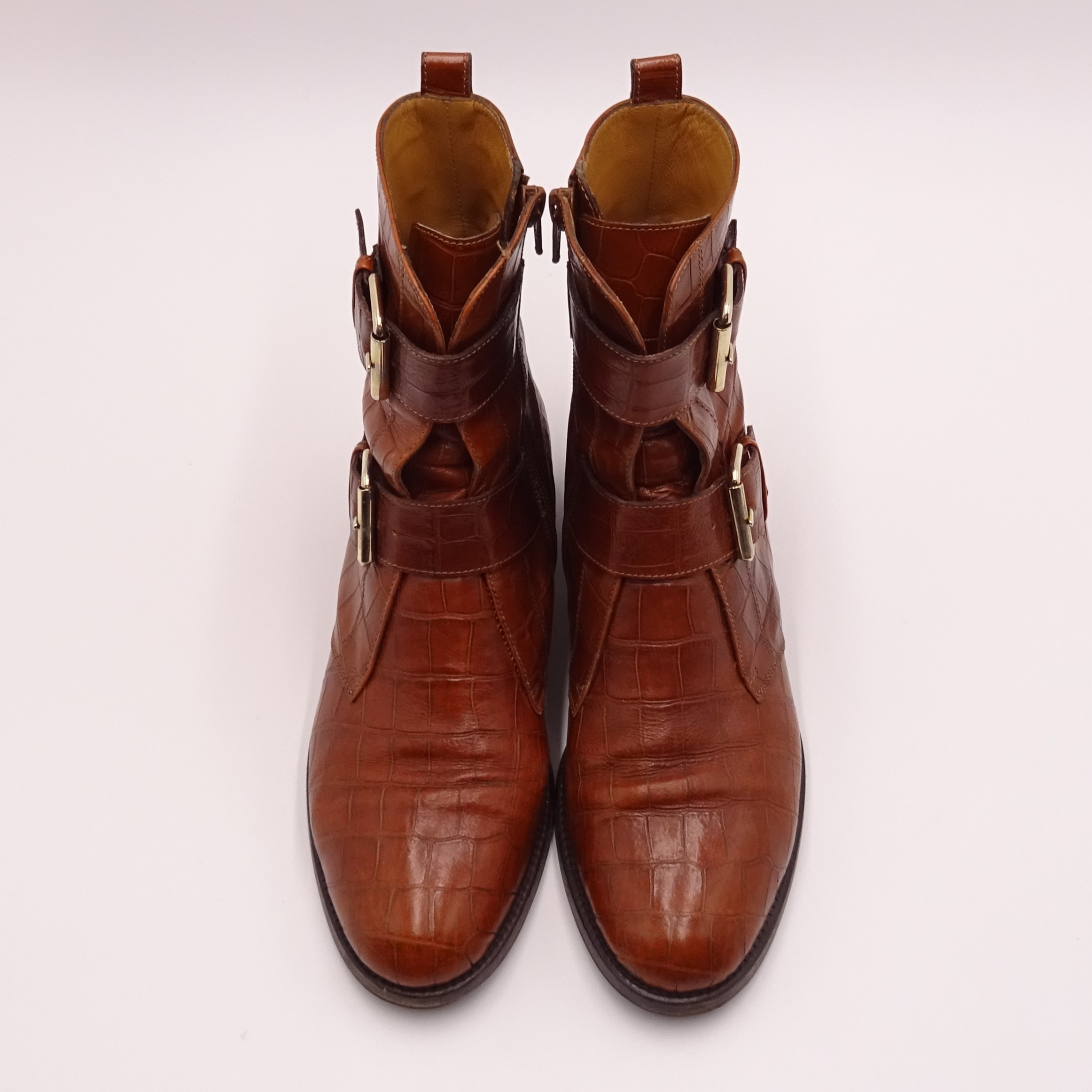 VERO CUOIO MARETTO Bottines en cuir taille 38 - Photo 3