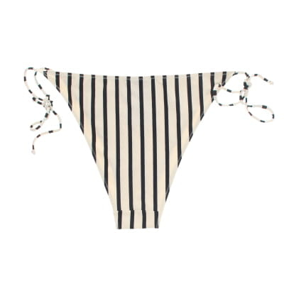 Bas de maillot de bain beige à rayures noires - Femme - H&M - Taille 42 - Photo 1