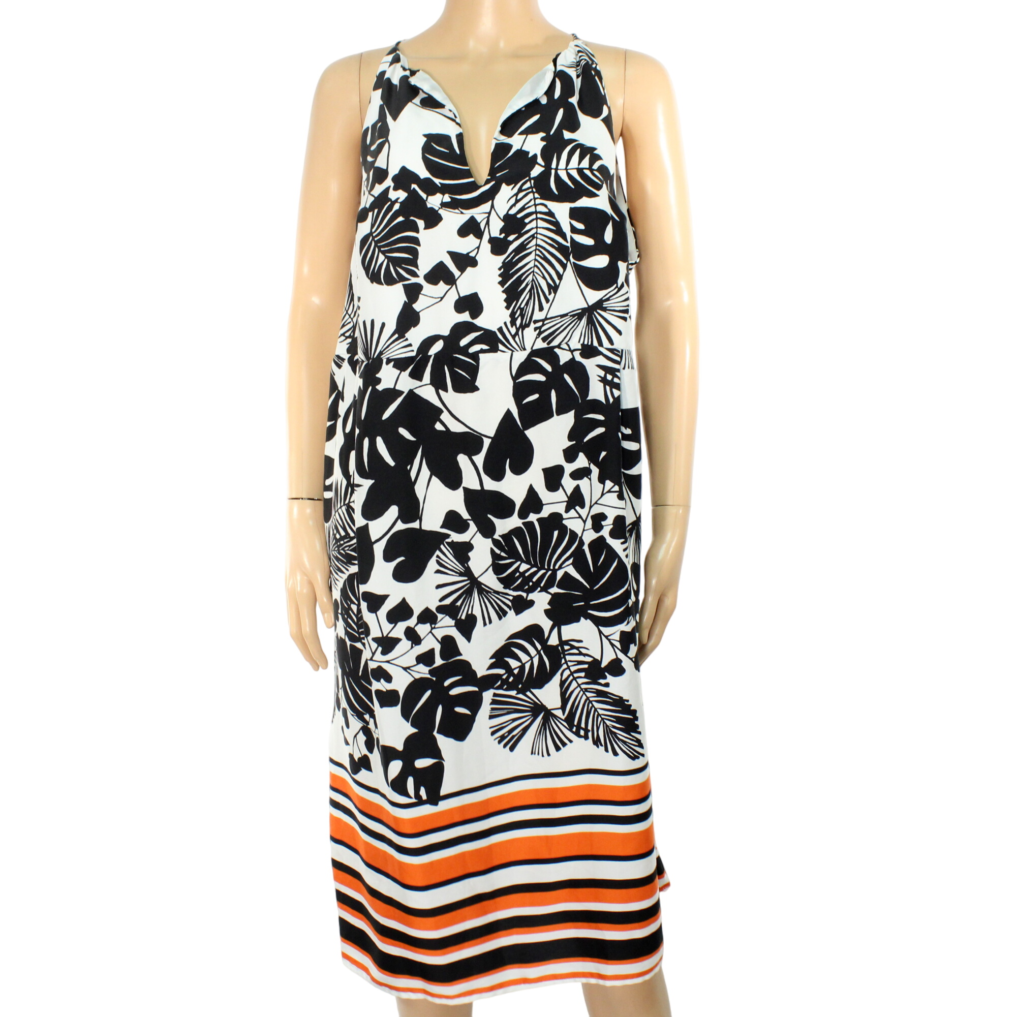Robe Blanche & Noire H&M Taille 44 - H&M - Modalova