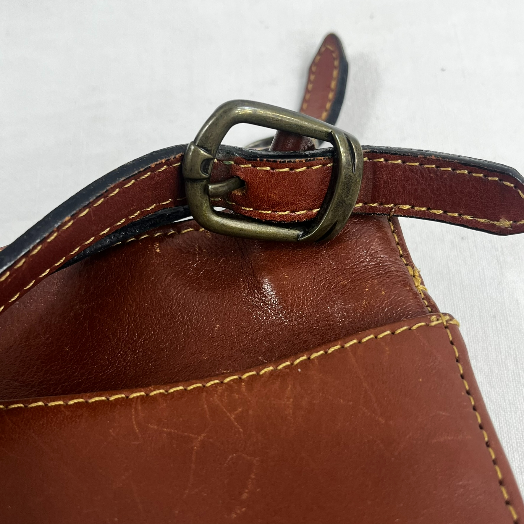 Sac à main vintage Lauchas Paris en cuir véritable Très bon état - Vue 6 - 