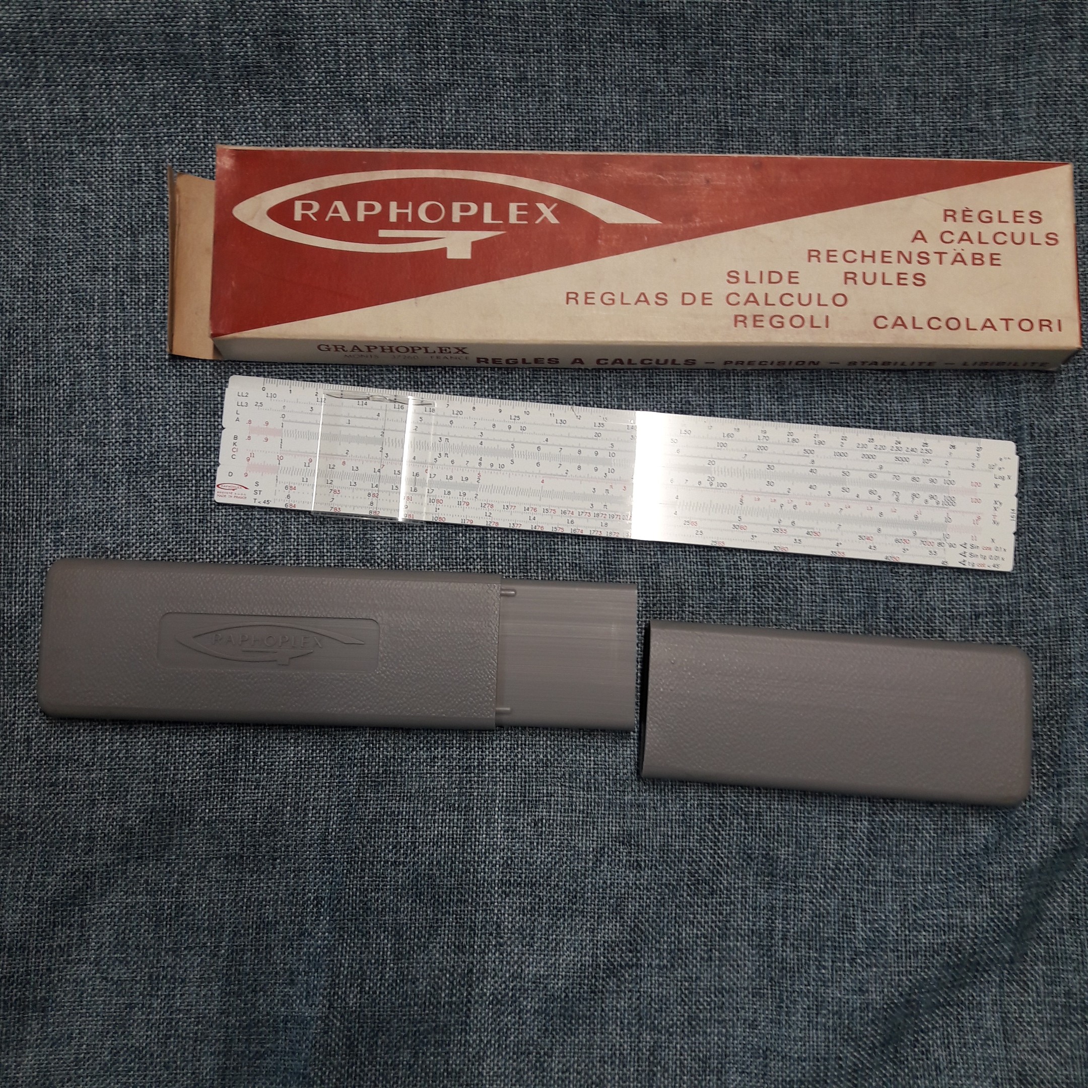 Graphoplex lot de 2 règles à calcul Bon état - Vue 3 - 