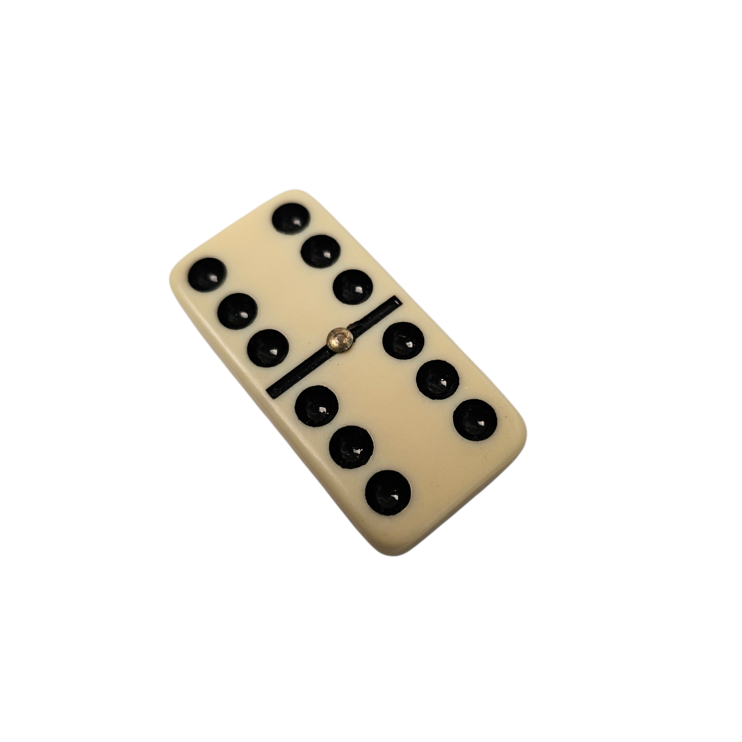 Voir photo 4 de Jeu complet de 28 dominos de luxe années 90's. Jeu complet de 28 dominos de luxe années 90's. - Vue 4 -